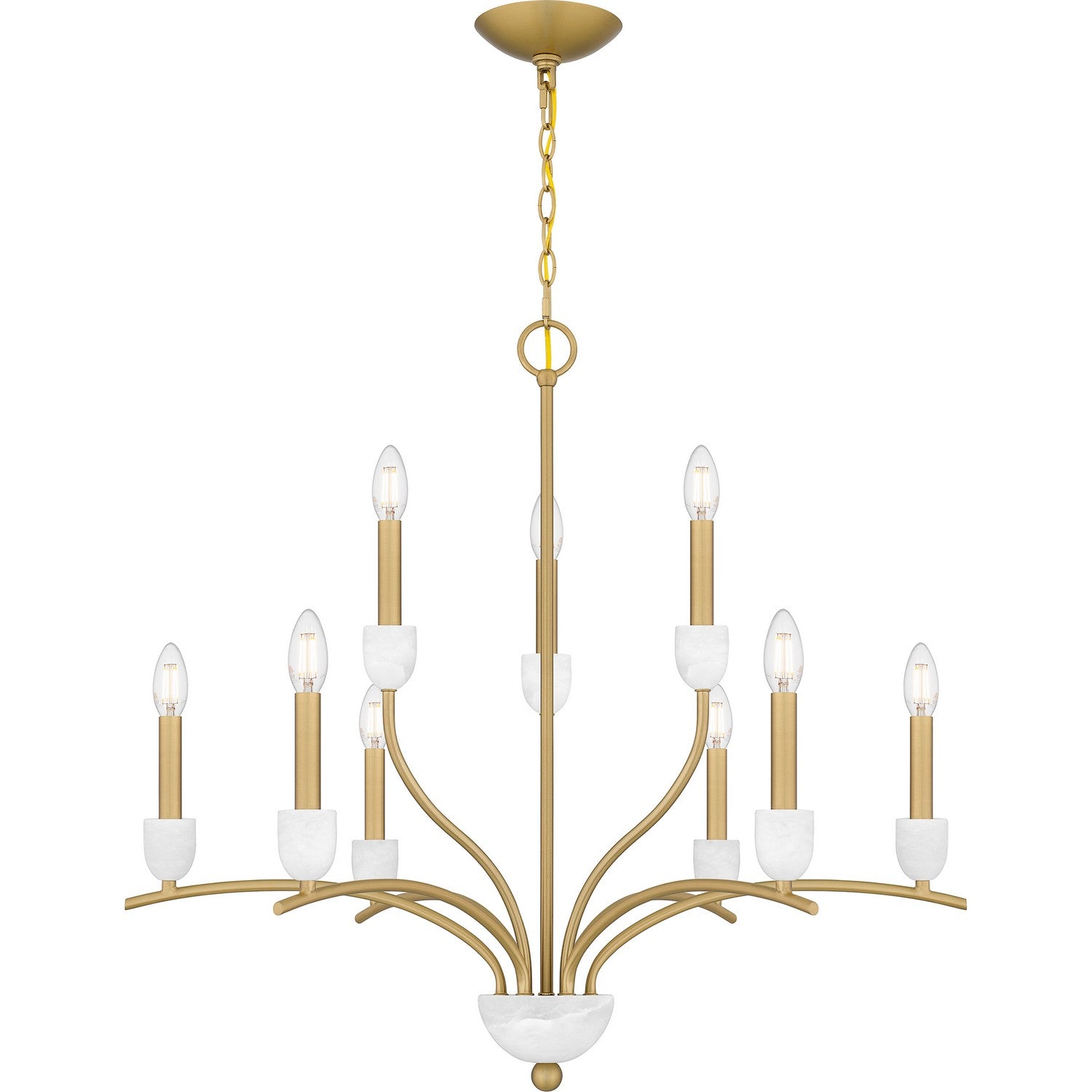 Quoizel - FRI5032AB - Nine Light Chandelier - Frida - Aged Brass