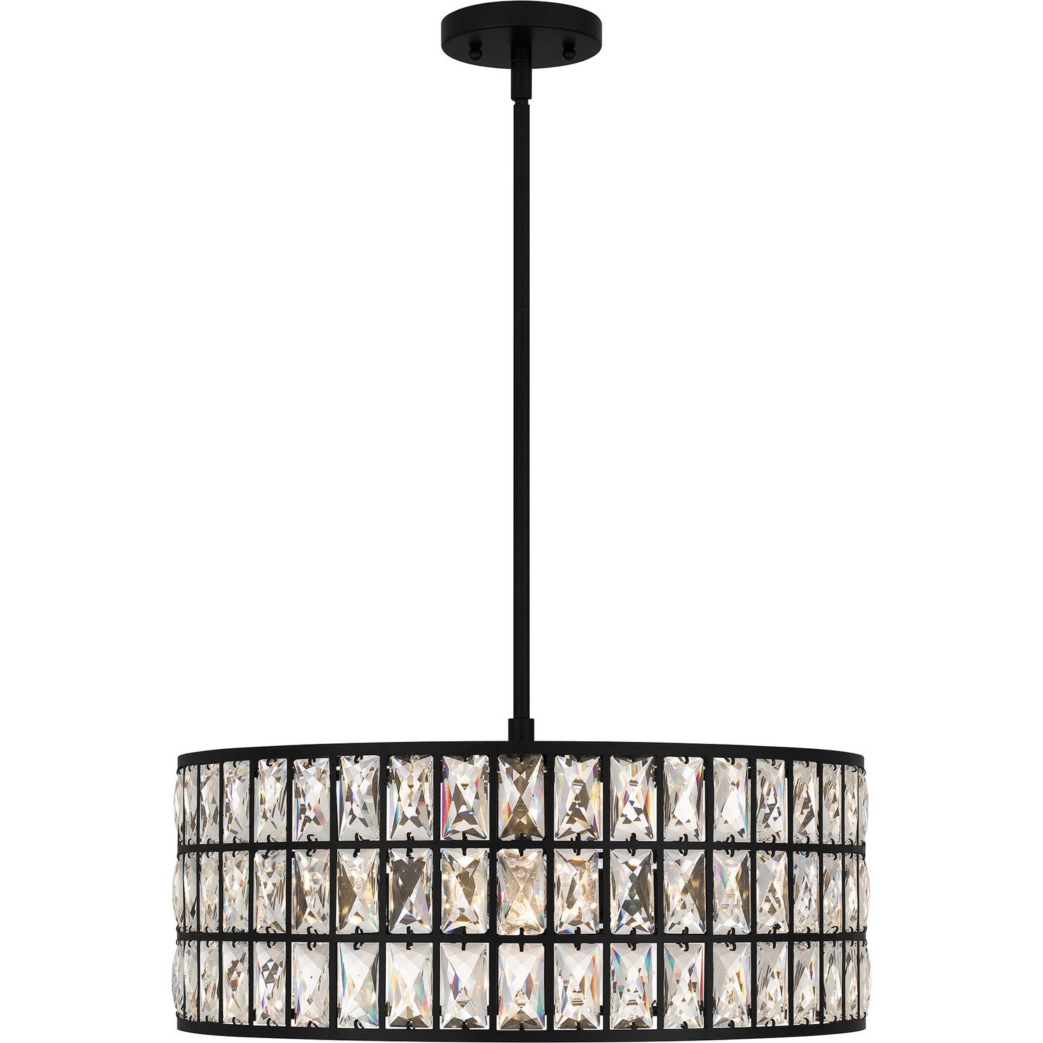 Quoizel - GIB2820MBK - Four Light Pendant - Gibson - Matte Black