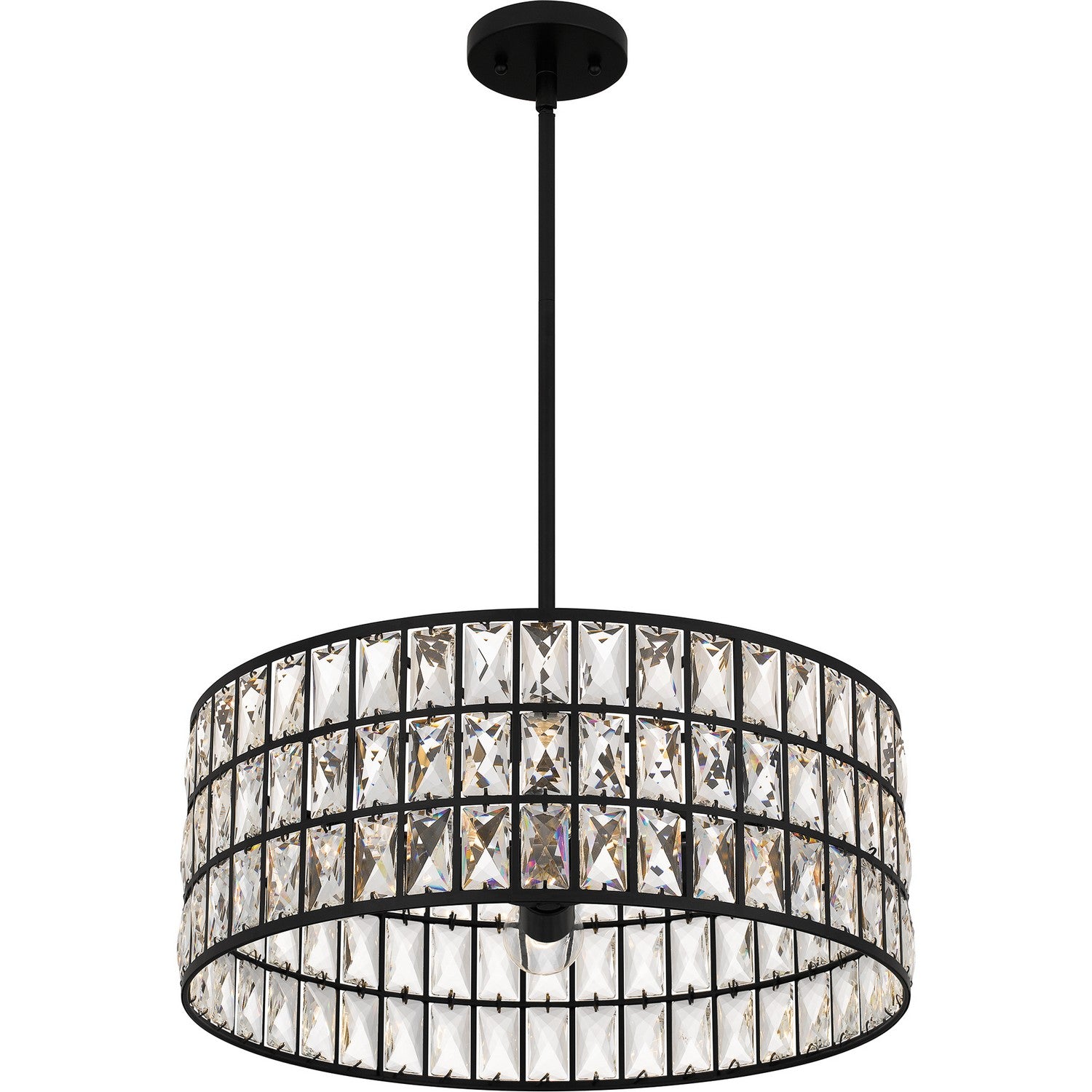 Quoizel - GIB2820MBK - Four Light Pendant - Gibson - Matte Black