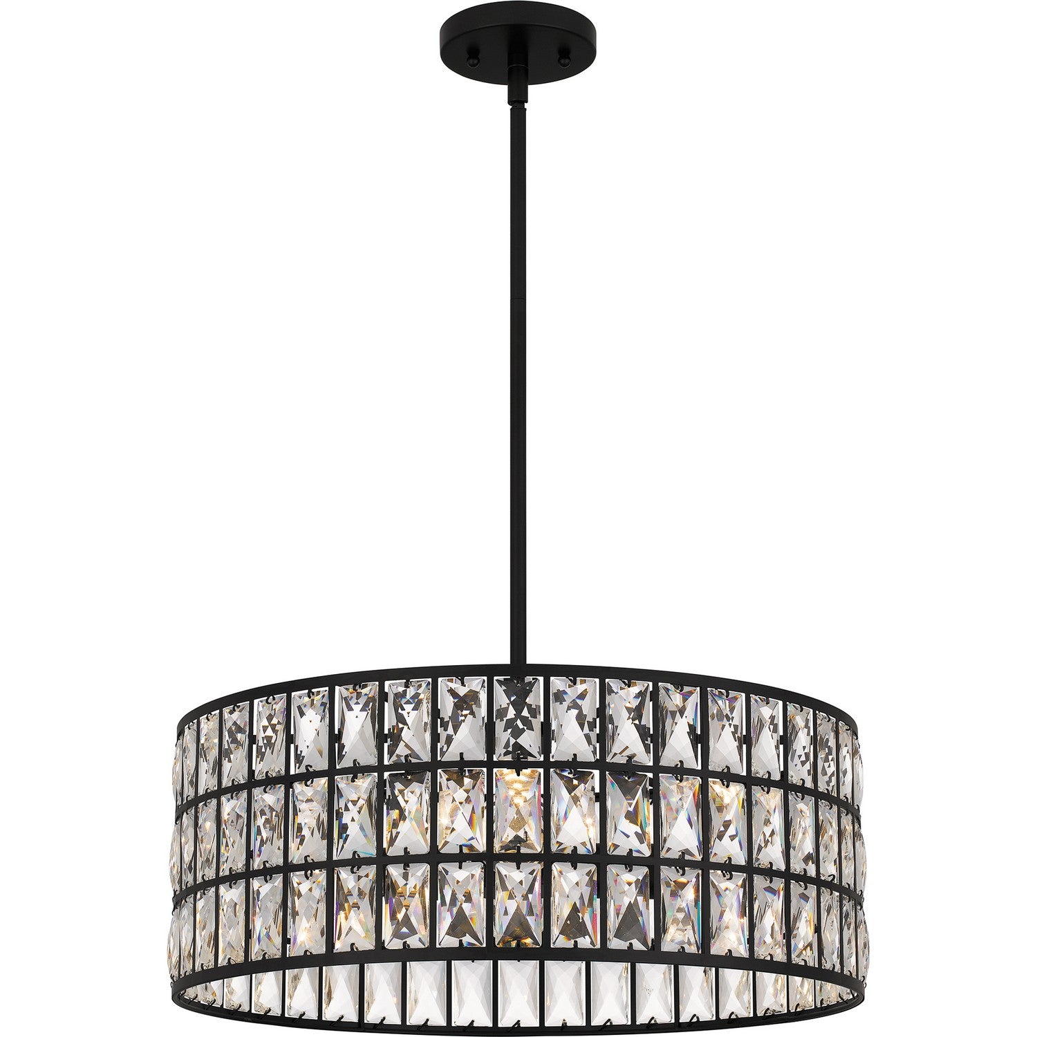Quoizel - GIB2820MBK - Four Light Pendant - Gibson - Matte Black