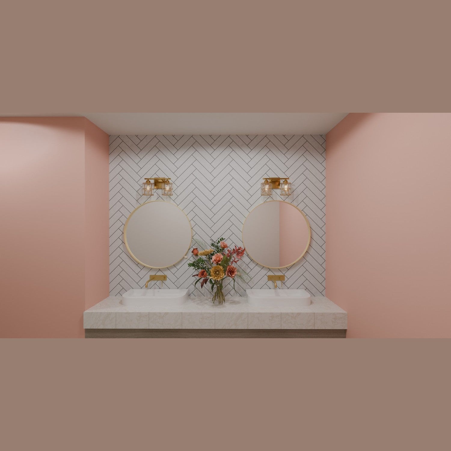 Quoizel - GIB8613AB - Two Light Bath - Gibson - Aged Brass
