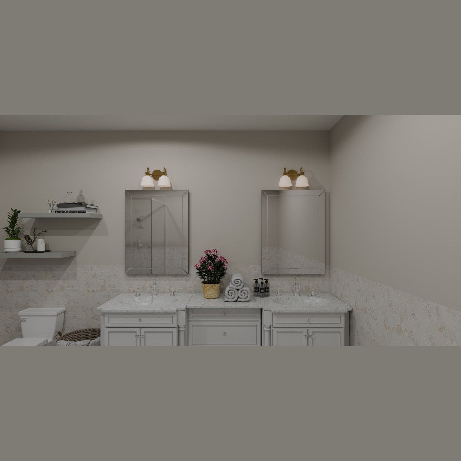 Quoizel - HIN8614AB - Two Light Bath - Hinton - Aged Brass