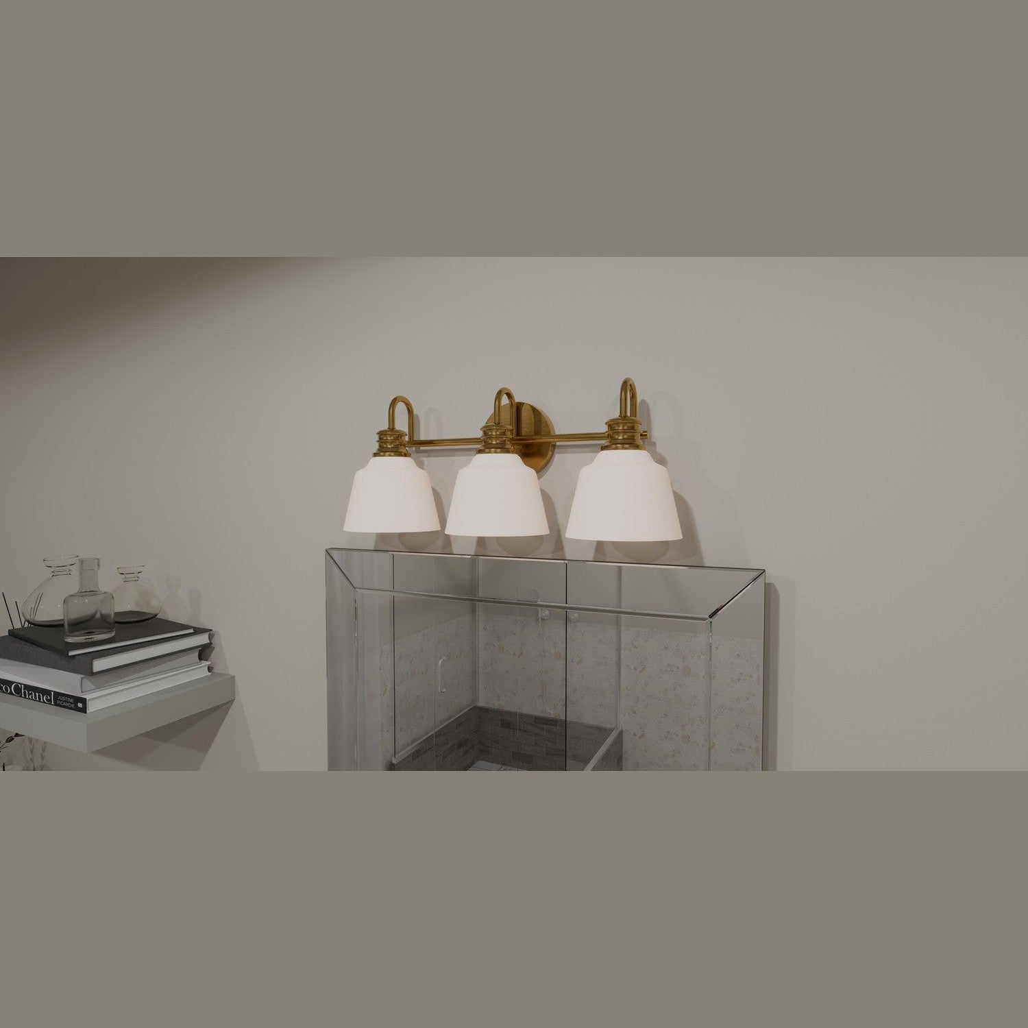 Quoizel - HIN8622AB - Three Light Bath - Hinton - Aged Brass