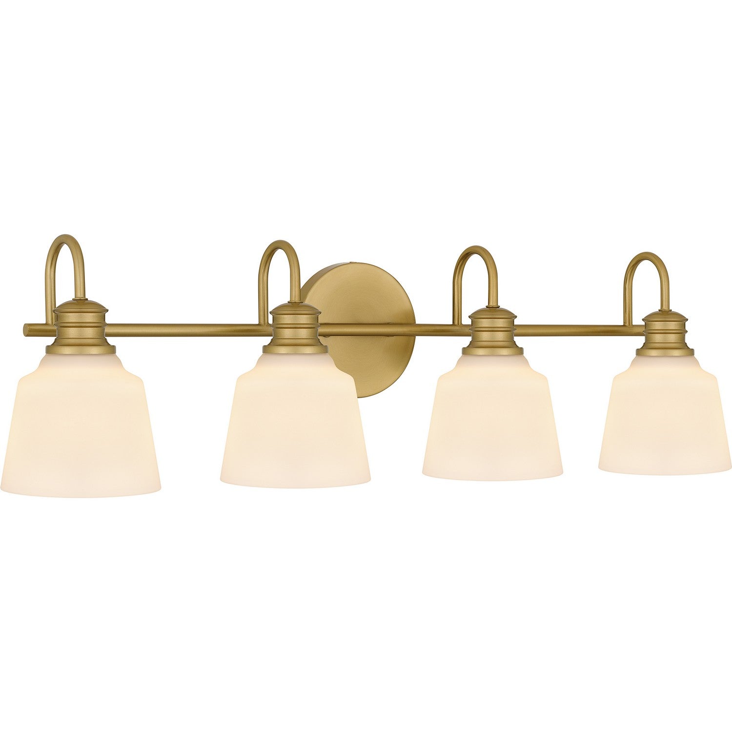 Quoizel - HIN8630AB - Four Light Bath - Hinton - Aged Brass