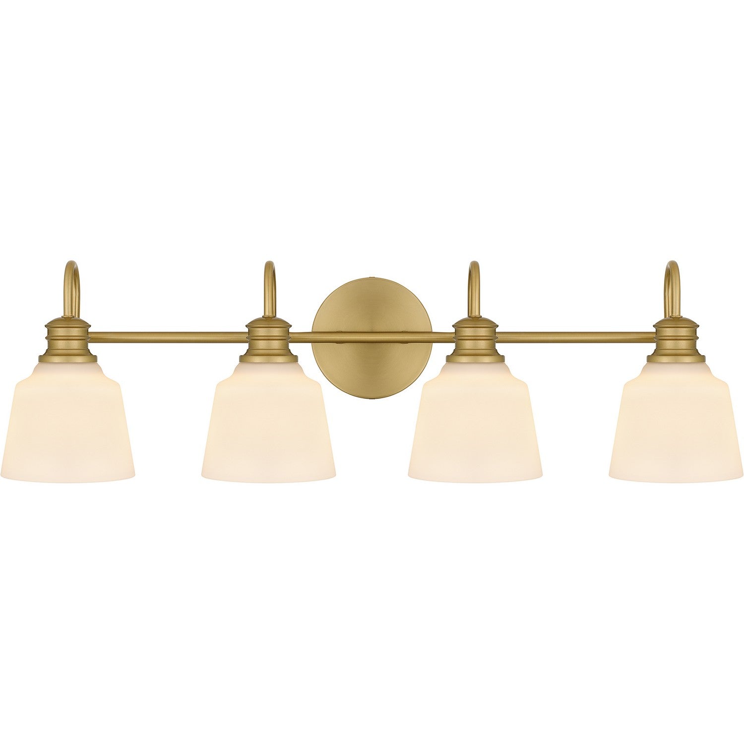 Quoizel - HIN8630AB - Four Light Bath - Hinton - Aged Brass