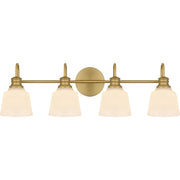 Quoizel - HIN8630AB - Four Light Bath - Hinton - Aged Brass