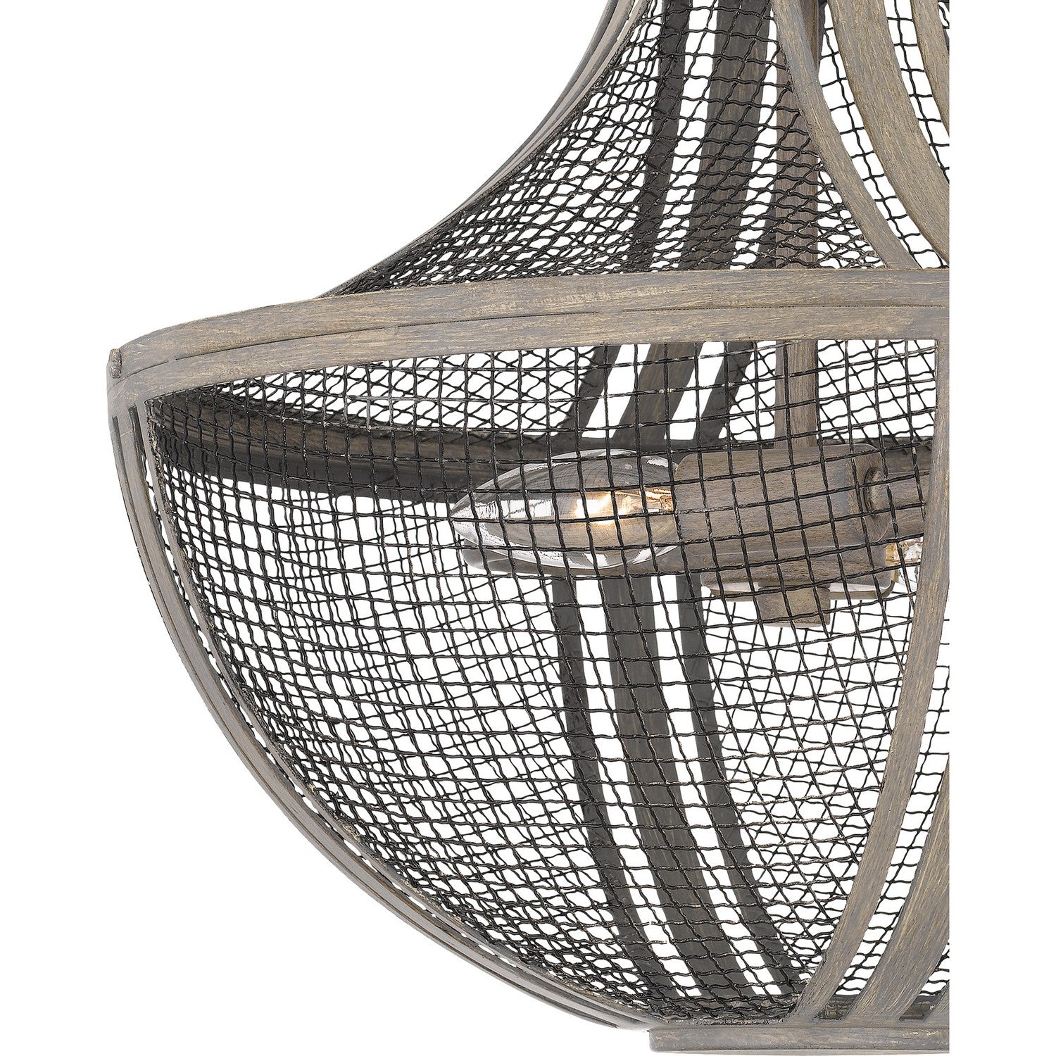 Quoizel - HLE1715DGW - Two Light Semi Flush Mount - Hallie - Distressed Grey Wood