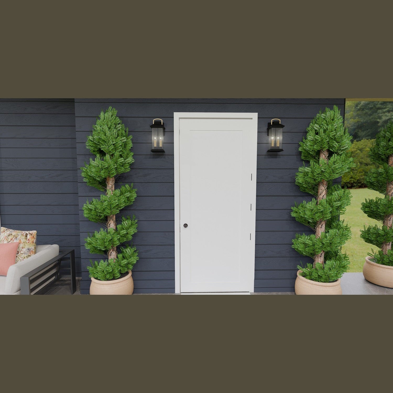 Quoizel - HND8306EK - Two Light Outdoor Wall Mount - Henderson - Earth Black