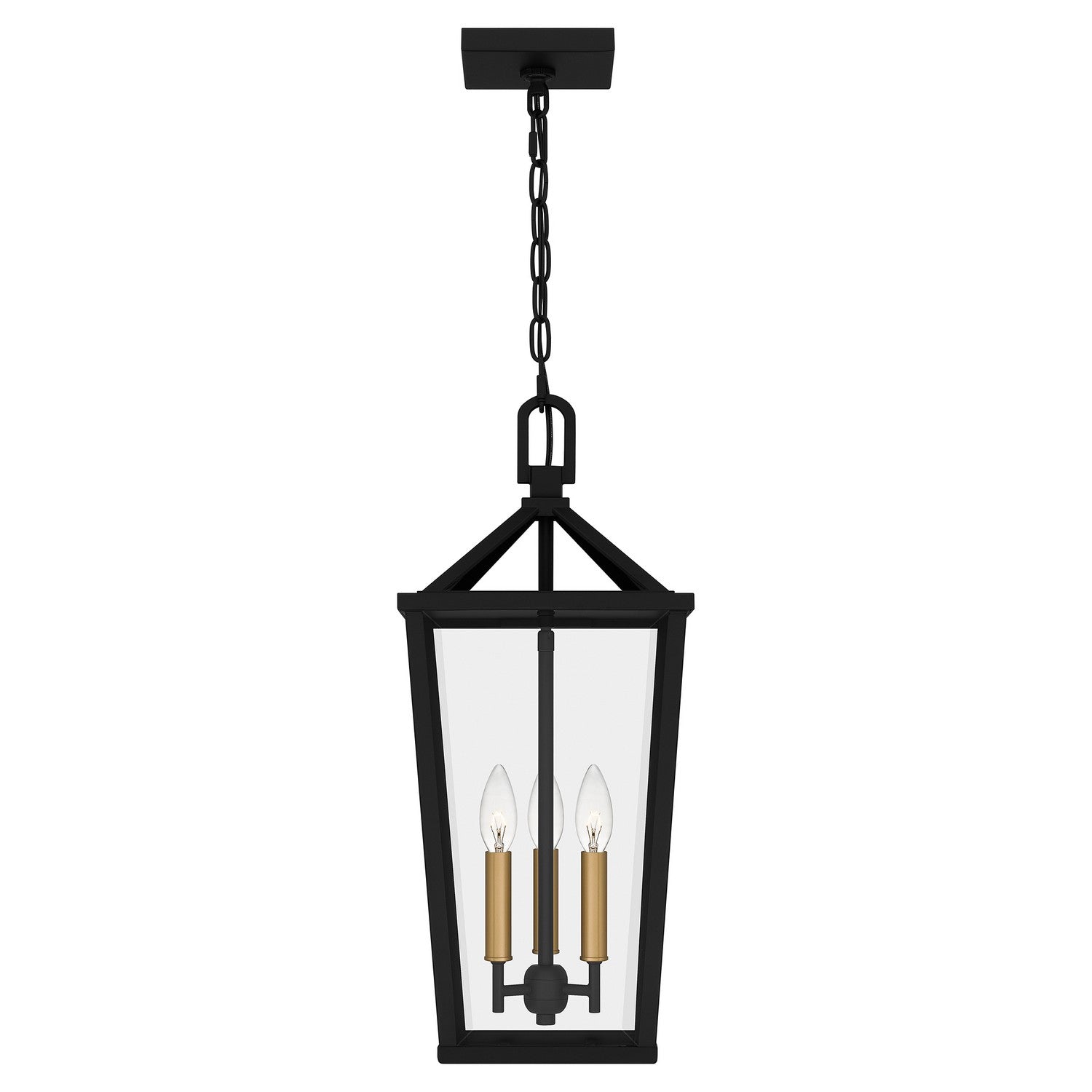 Quoizel - HUL1509MBK - Three Light Pendant - Hull - Matte Black