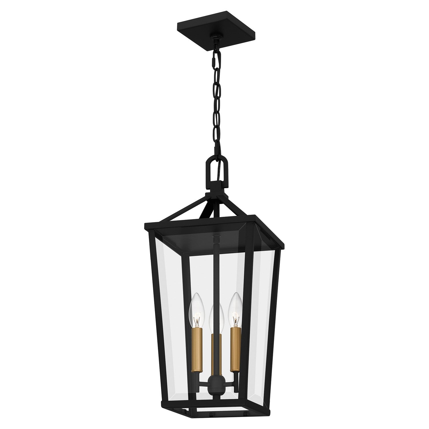 Quoizel - HUL1509MBK - Three Light Pendant - Hull - Matte Black