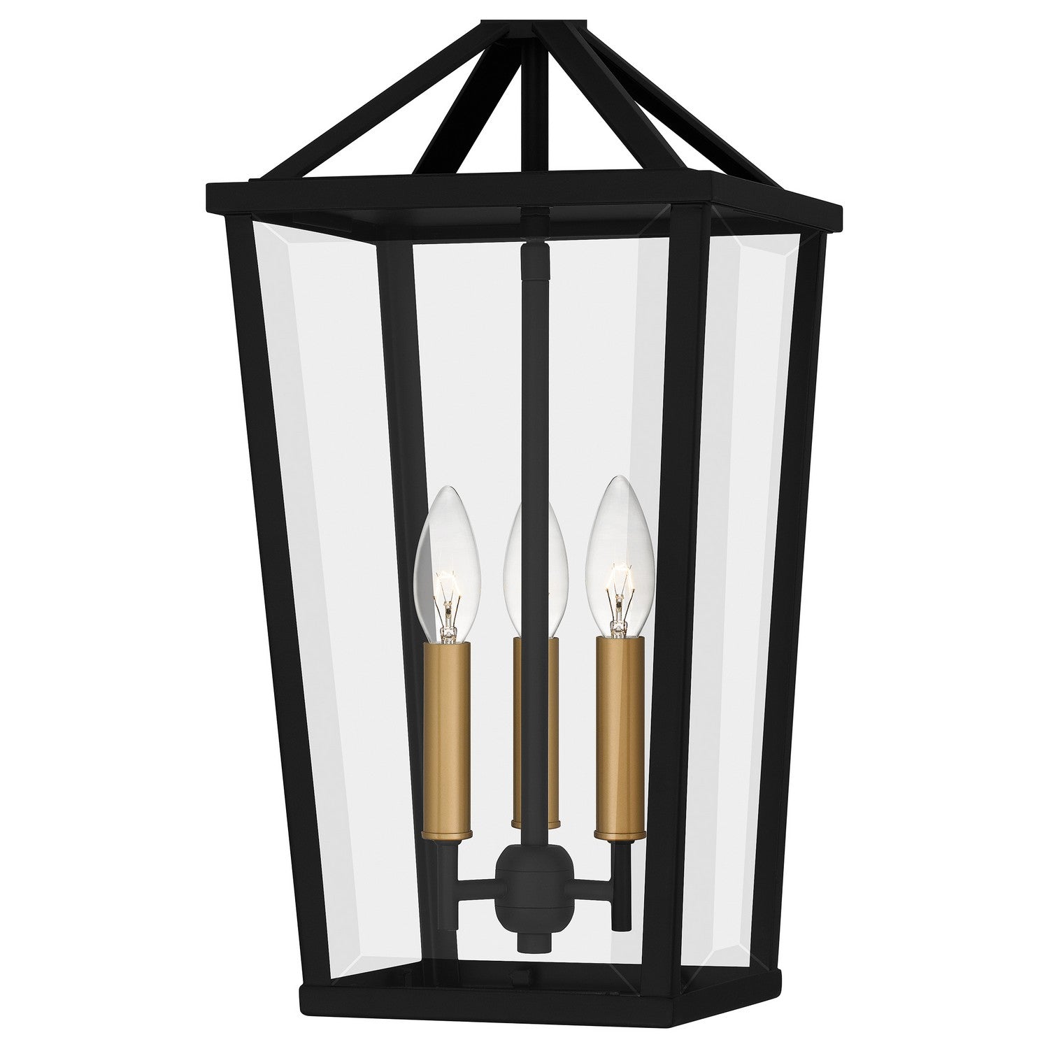 Quoizel - HUL1509MBK - Three Light Pendant - Hull - Matte Black