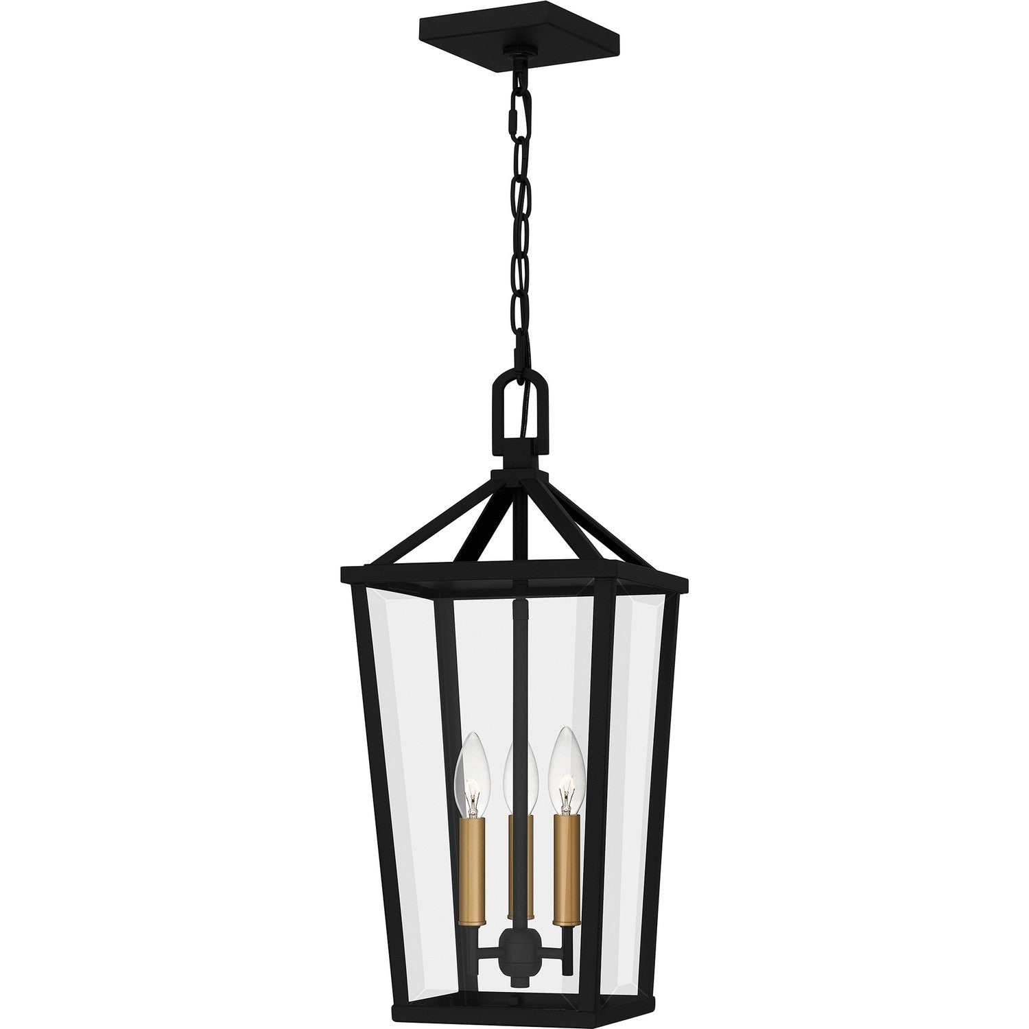 Quoizel - HUL1509MBK - Three Light Pendant - Hull - Matte Black