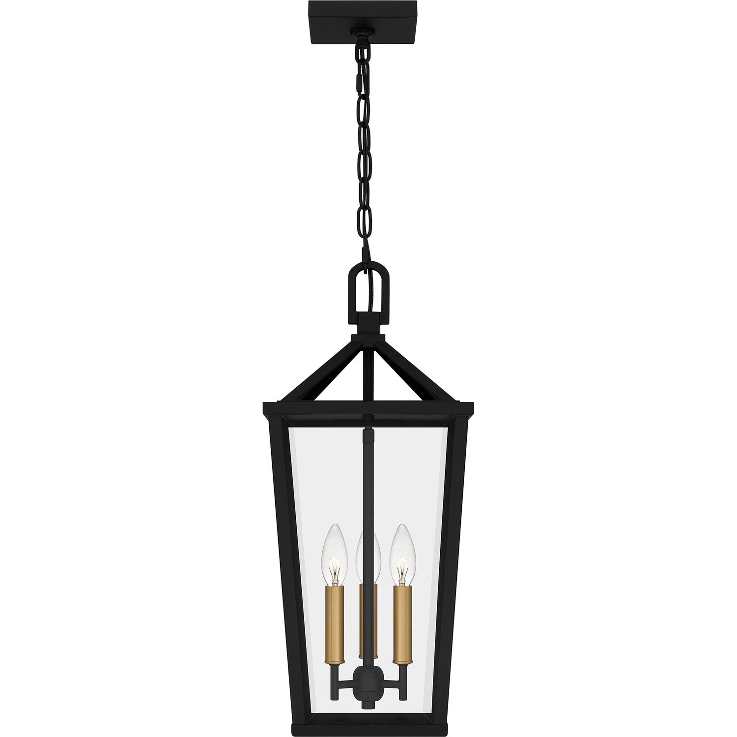 Quoizel - HUL1909MBK - Three Light Outdoor Hanging Lantern - Hull - Matte Black