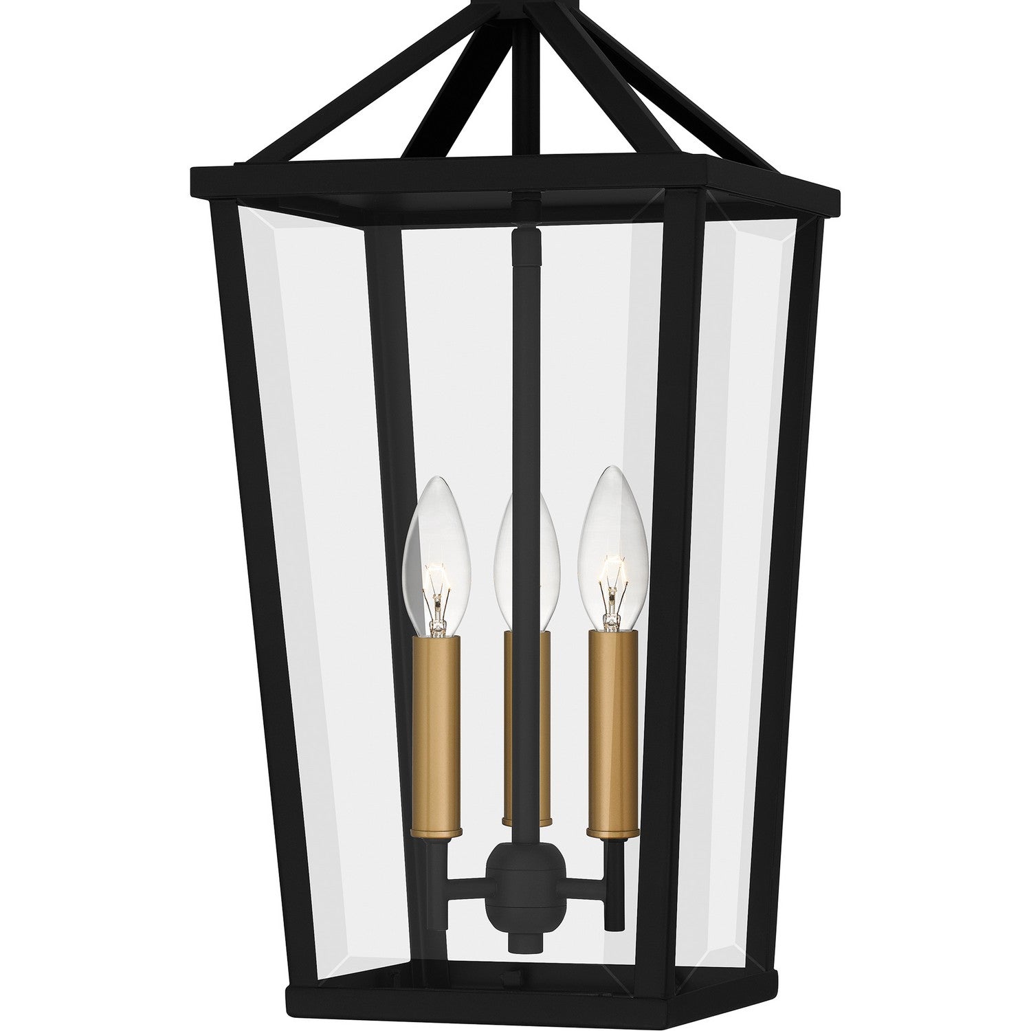 Quoizel - HUL1909MBK - Three Light Outdoor Hanging Lantern - Hull - Matte Black