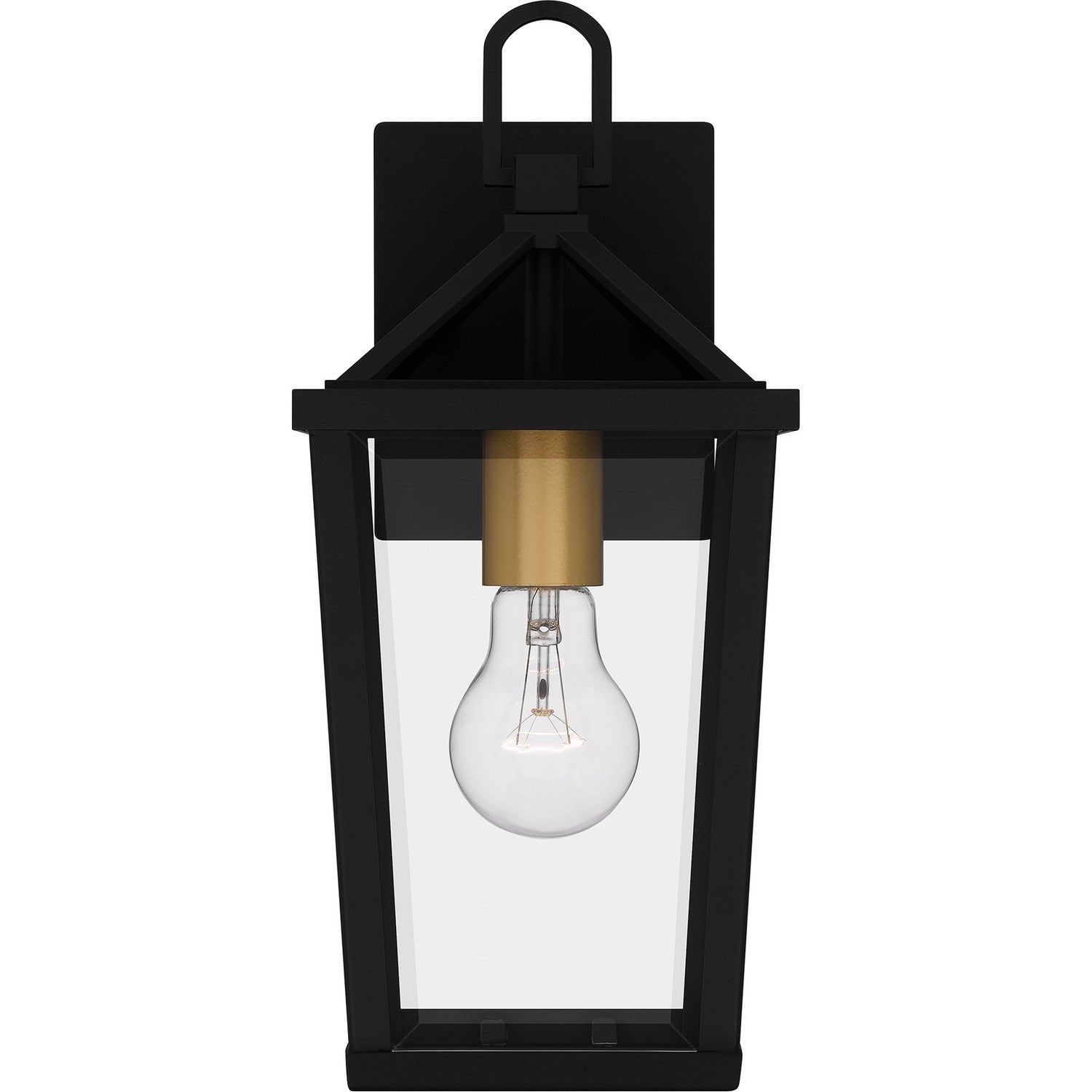 Quoizel - HUL8406MBK - One Light Outdoor Wall Mount - Hull - Matte Black