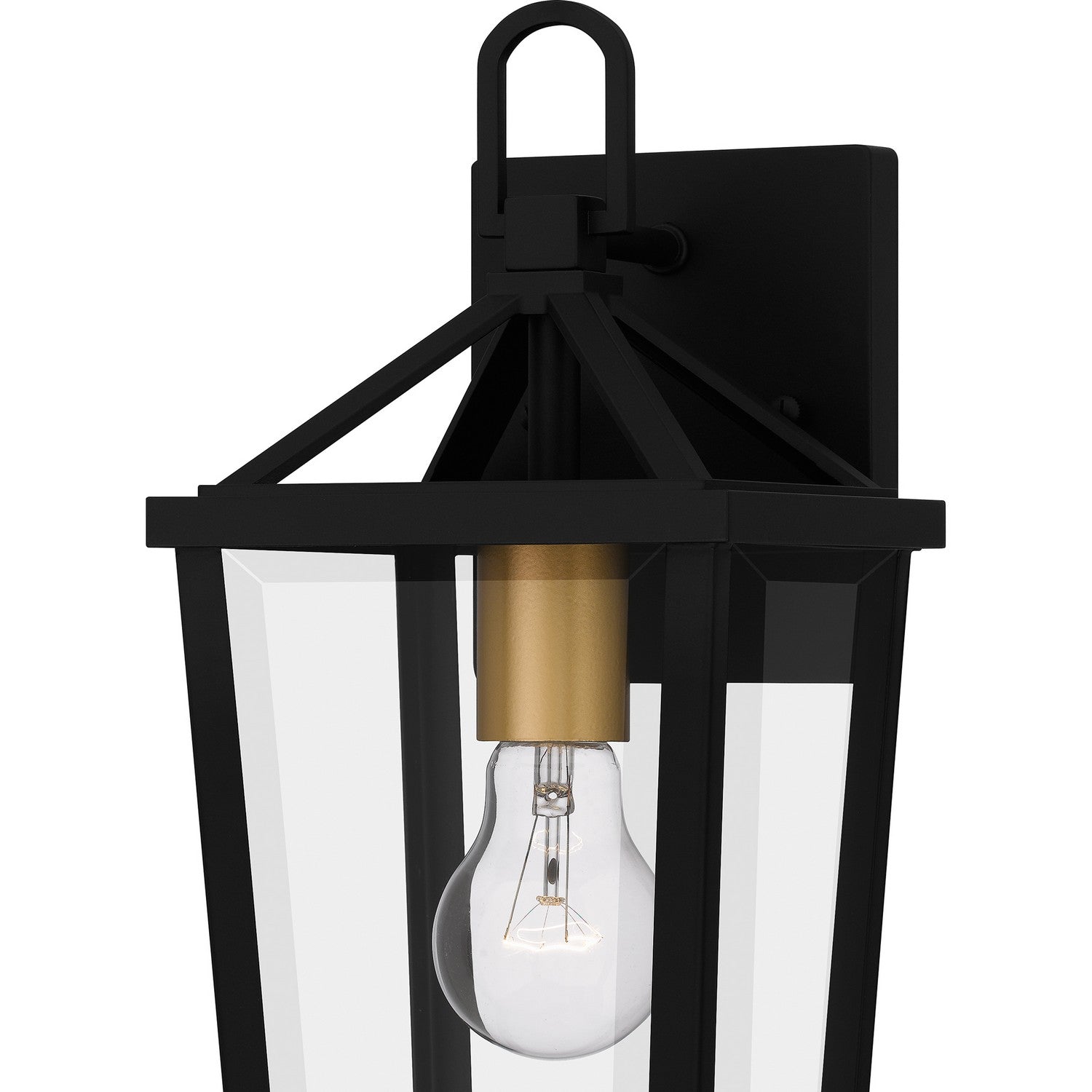 Quoizel - HUL8406MBK - One Light Outdoor Wall Mount - Hull - Matte Black