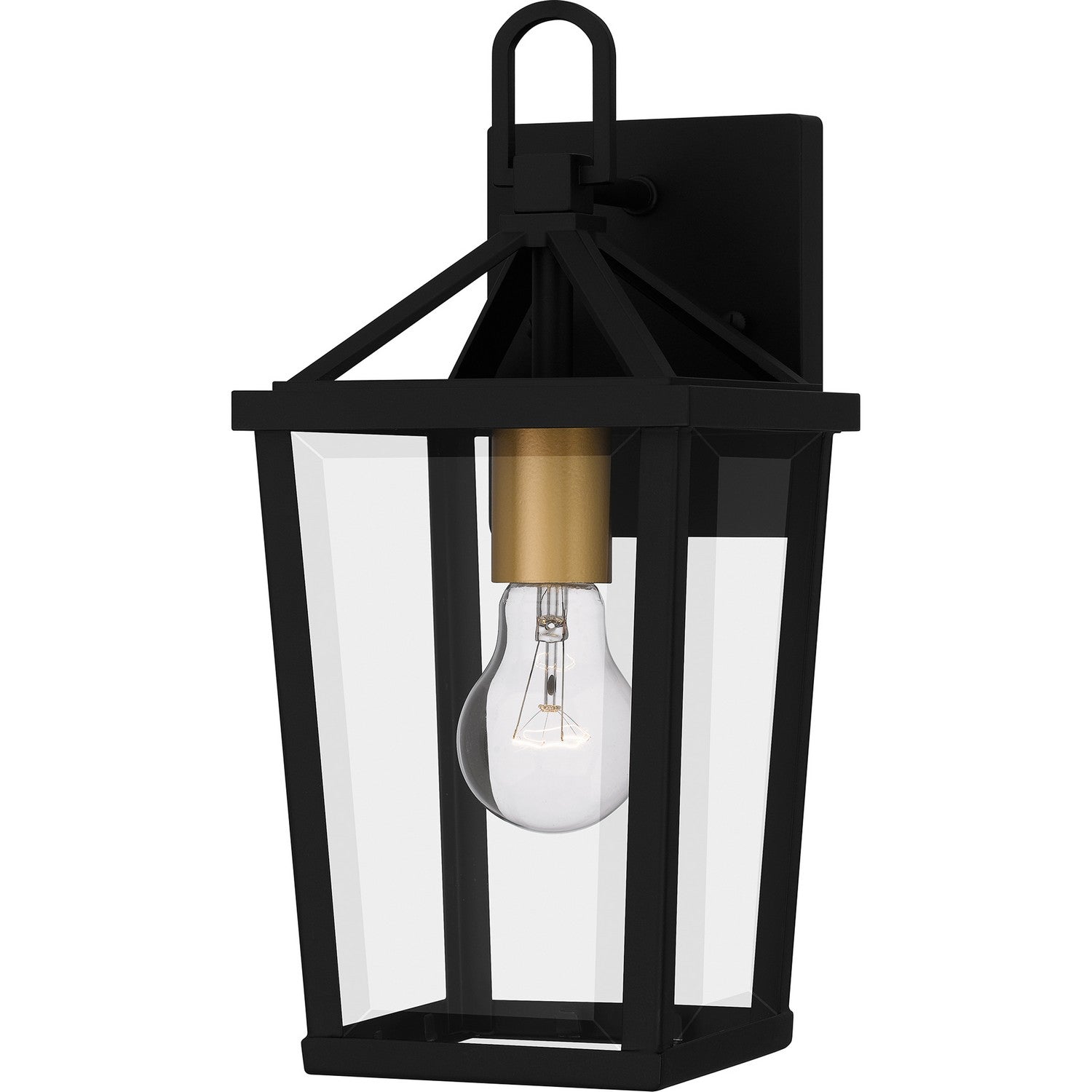 Quoizel - HUL8406MBK - One Light Outdoor Wall Mount - Hull - Matte Black
