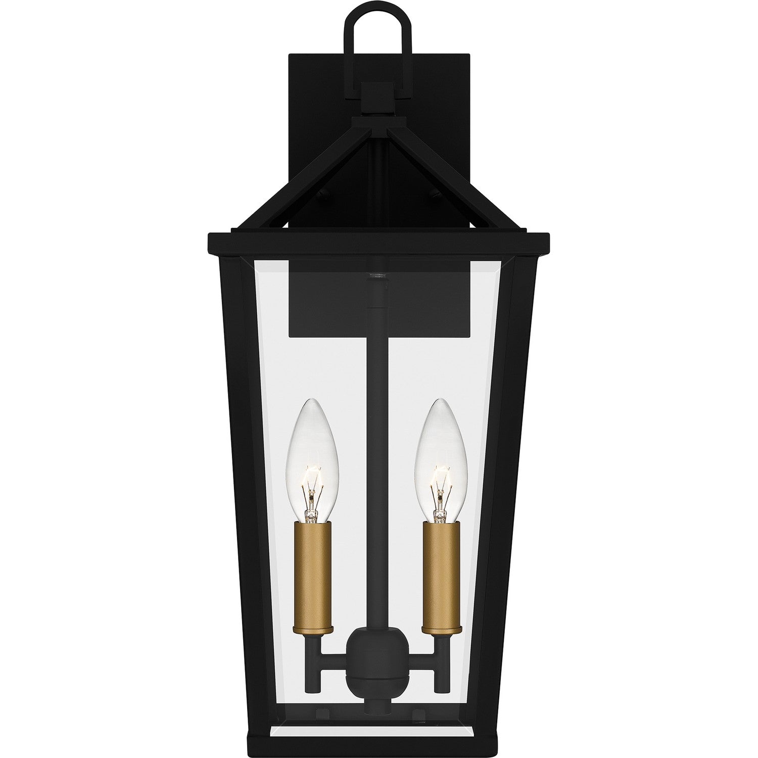 Quoizel - HUL8407MBK - Two Light Outdoor Wall Mount - Hull - Matte Black