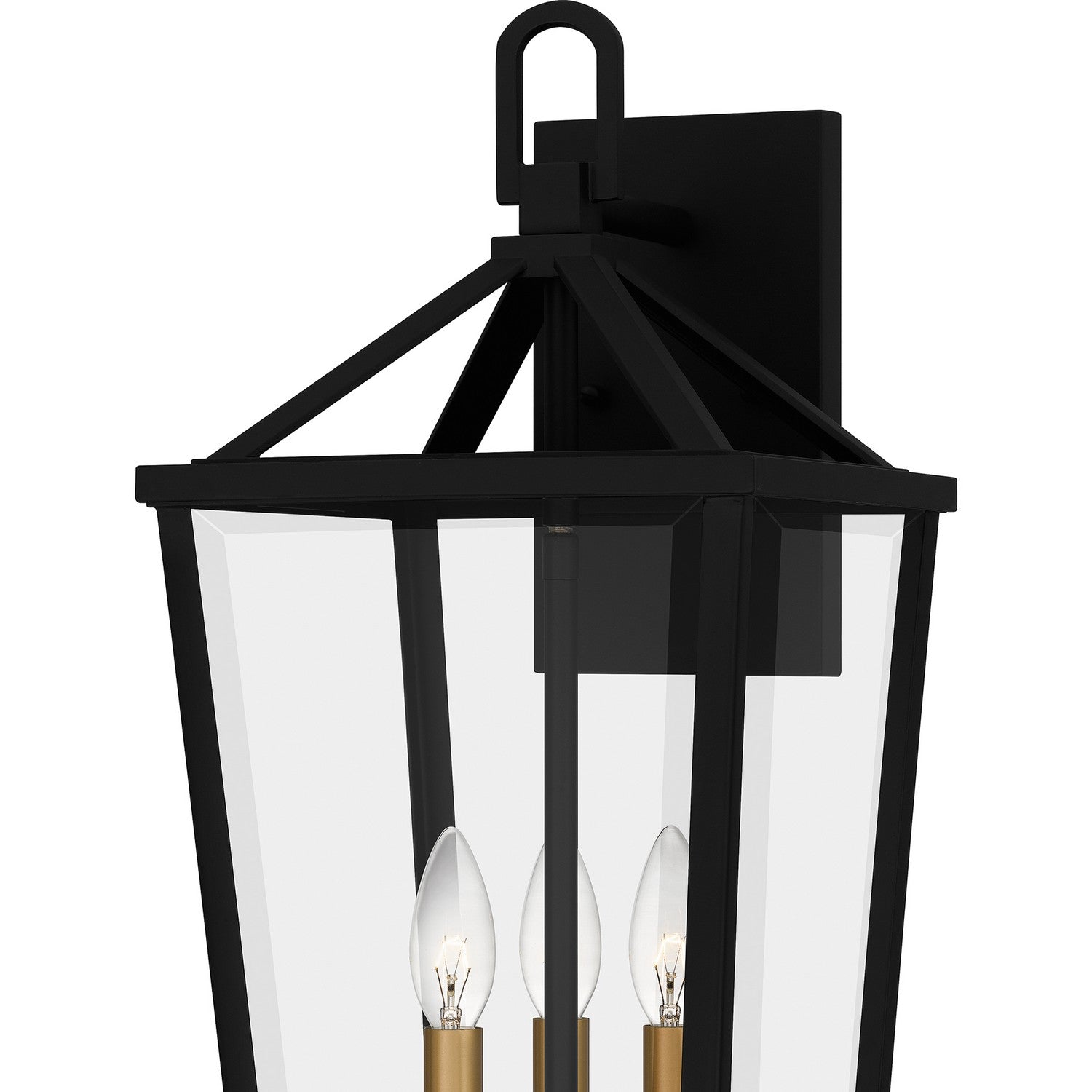 Quoizel - HUL8409MBK - Three Light Outdoor Wall Mount - Hull - Matte Black