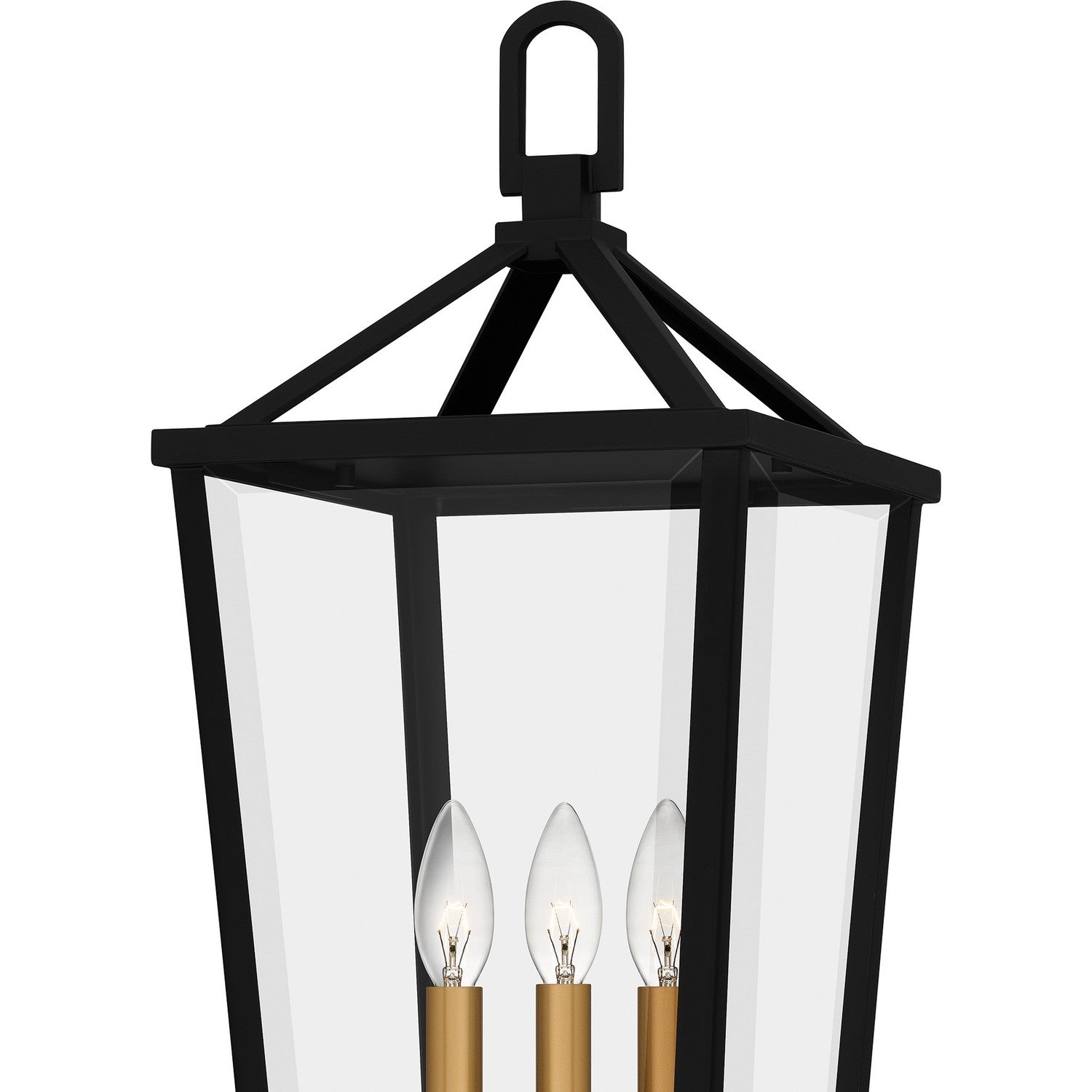 Quoizel - HUL9009MBK - Three Light Outdoor Post Mount - Hull - Matte Black