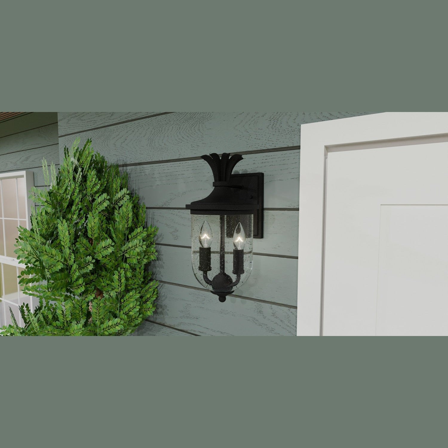 Quoizel - HVN8408EK - Two Light Outdoor Wall Mount - Havana - Earth Black