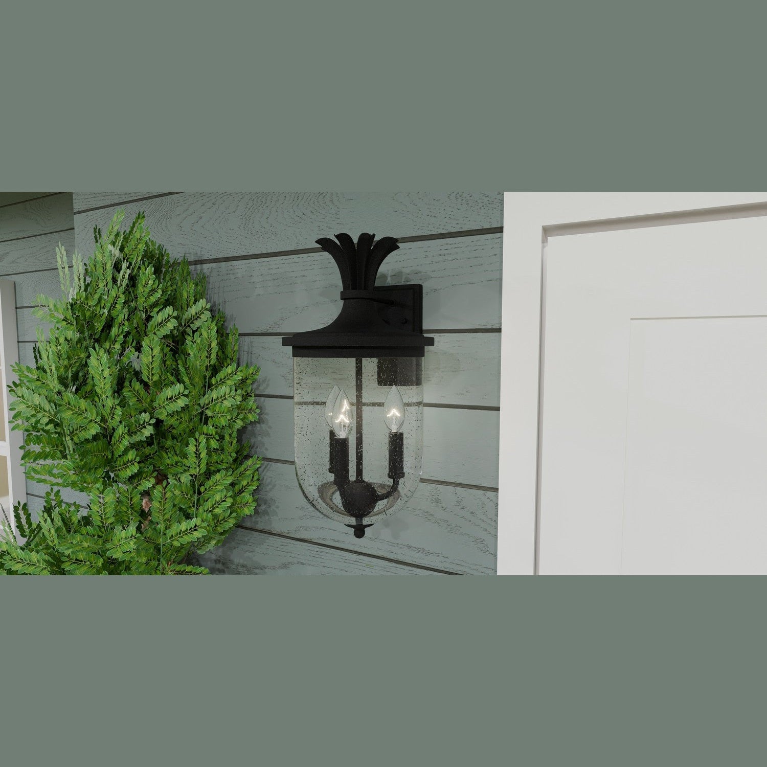 Quoizel - HVN8410EK - Three Light Outdoor Wall Mount - Havana - Earth Black