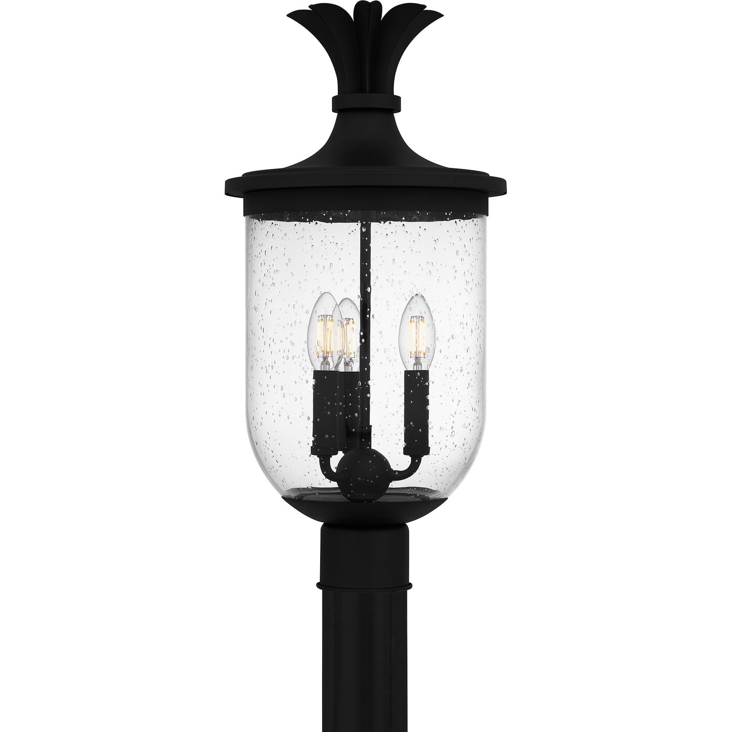 Quoizel - HVN9010EK - Three Light Outdoor Post Mount - Havana - Earth Black