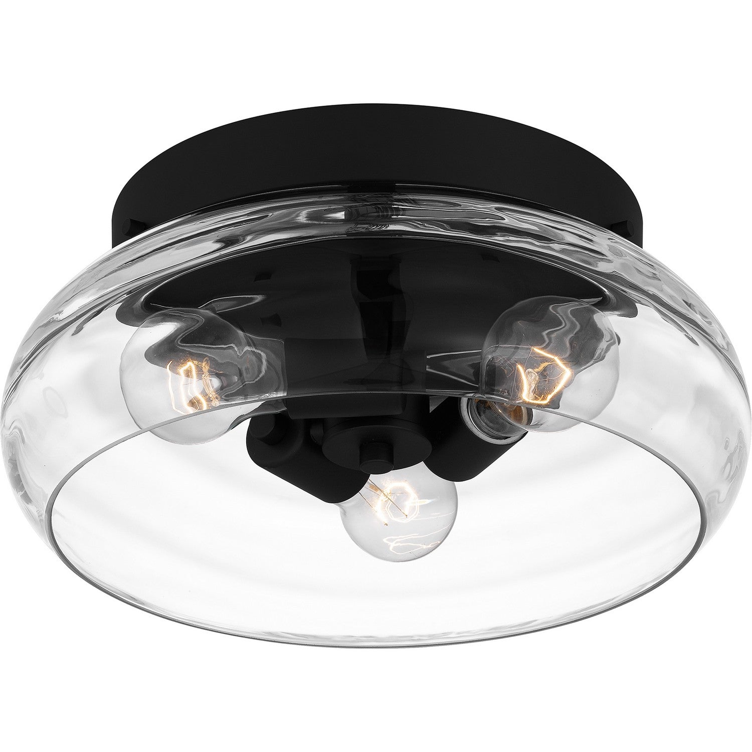 Quoizel - LCY1614MBK - Three Light Flush Mount - Lucy - Matte Black