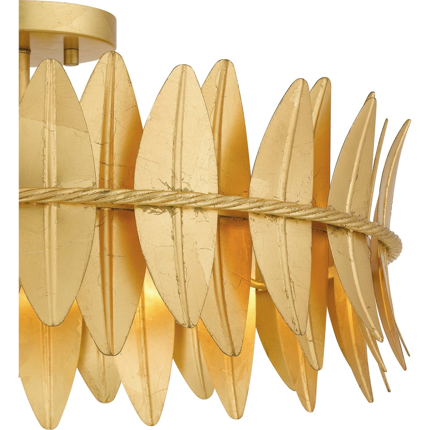 Quoizel - LIZ1720GFL - Four Light Semi Flush Mount - Liza - Gold Leaf