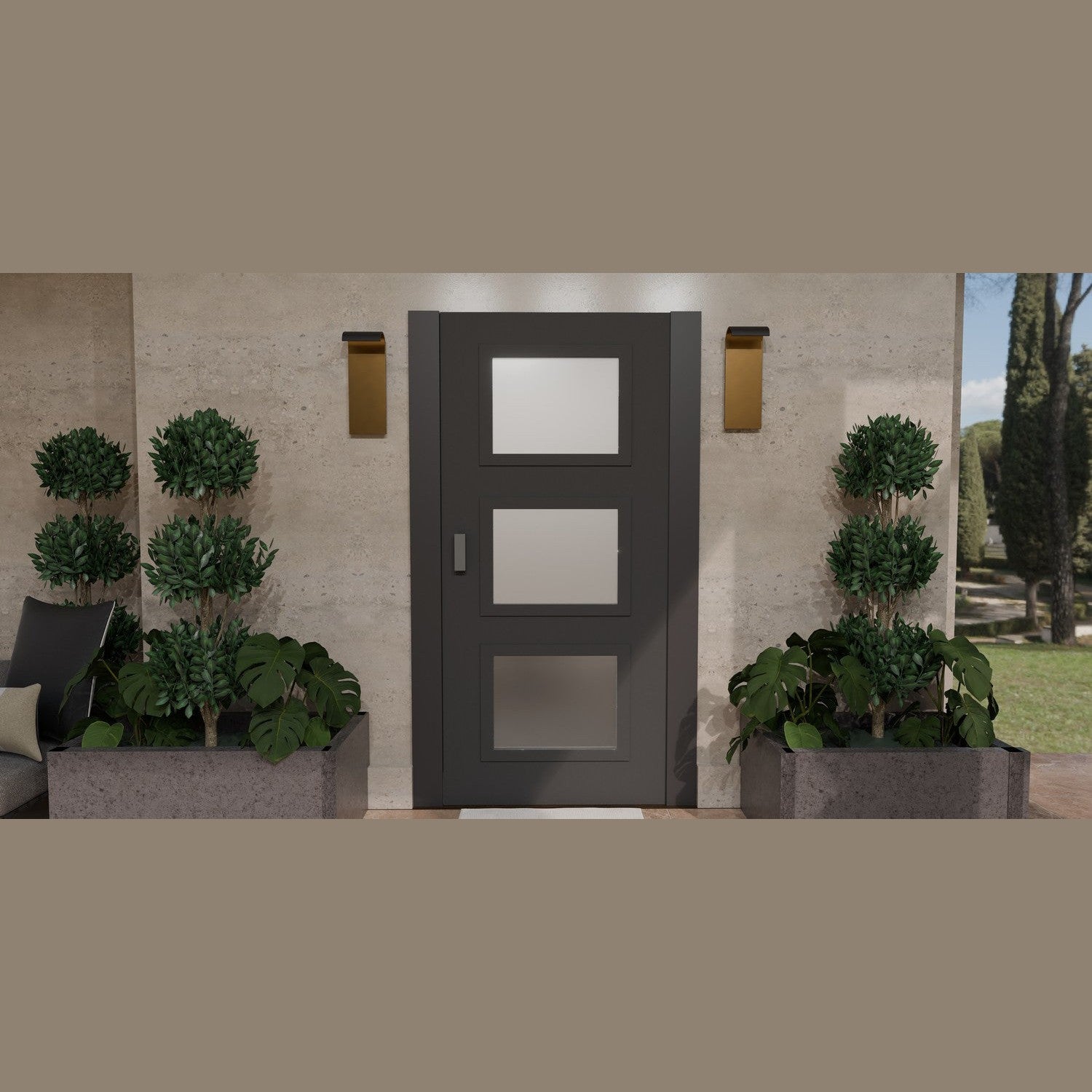 Quoizel - LNR8406MBK - LED Outdoor Wall Mount - Lunar - Matte Black
