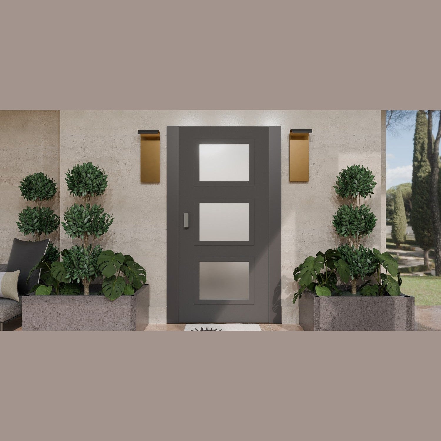 Quoizel - LNR8408MBK - LED Outdoor Wall Mount - Lunar - Matte Black