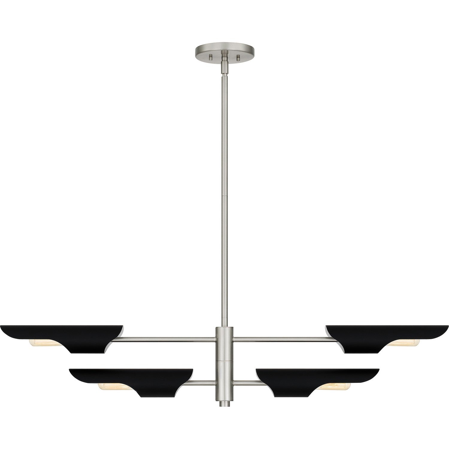 Quoizel - LOI444BN - Four Light Linear Chandelier - Leoni - Brushed Nickel