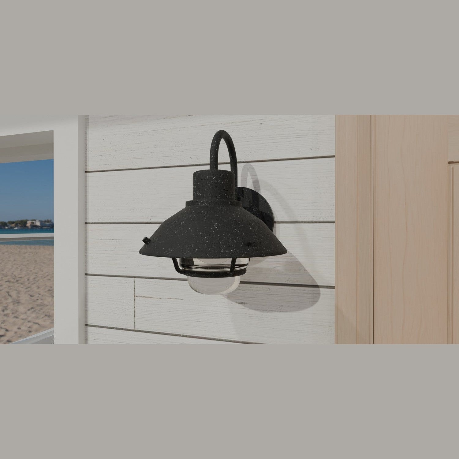 Quoizel - LVL8408MB - One Light Outdoor Wall Mount - Lavalier - Mottled Black