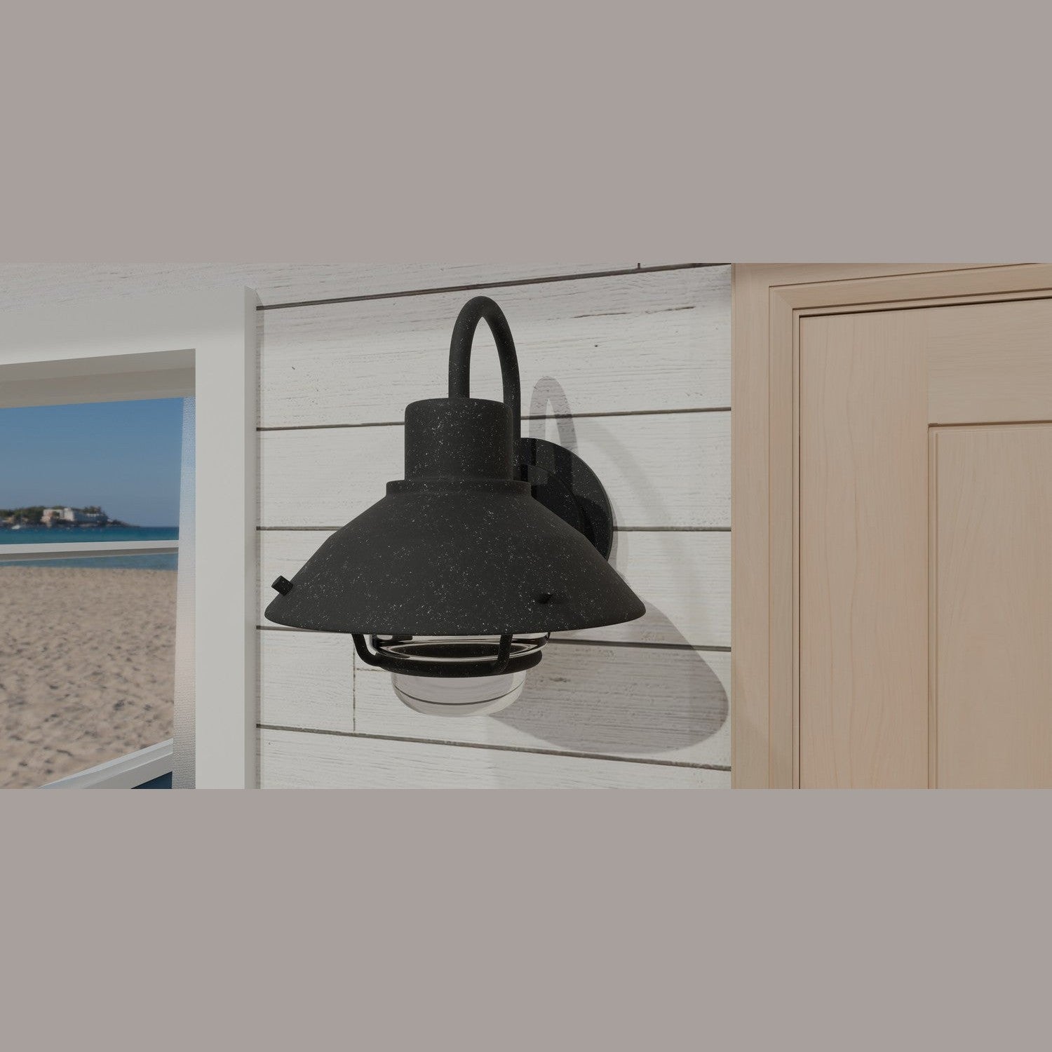 Quoizel - LVL8411MB - One Light Outdoor Wall Mount - Lavalier - Mottled Black