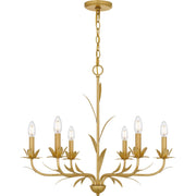 Quoizel - MAA5027GFL - Six Light Chandelier - Maria - Gold Leaf