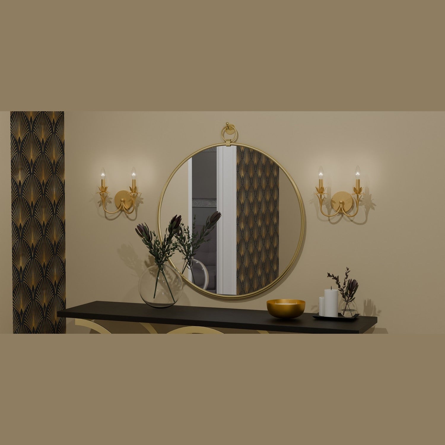 Quoizel - MAA8712GFL - Two Light Wall Sconce - Maria - Gold Leaf
