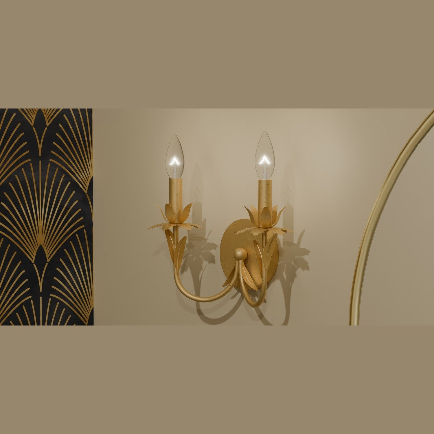 Quoizel - MAA8712GFL - Two Light Wall Sconce - Maria - Gold Leaf