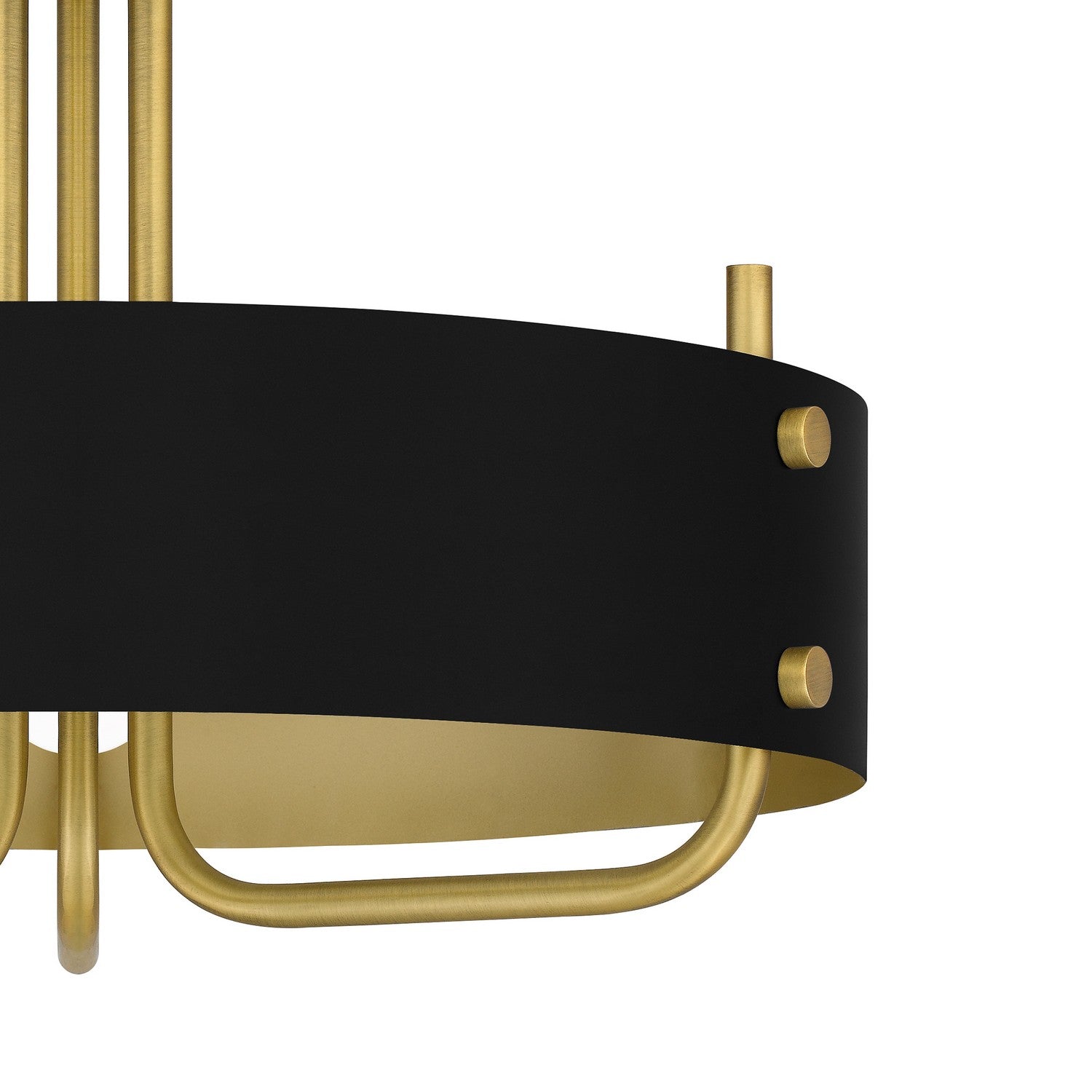 Quoizel - MAD1717AB - Three Light Semi Flush Mount - Madden - Aged Brass