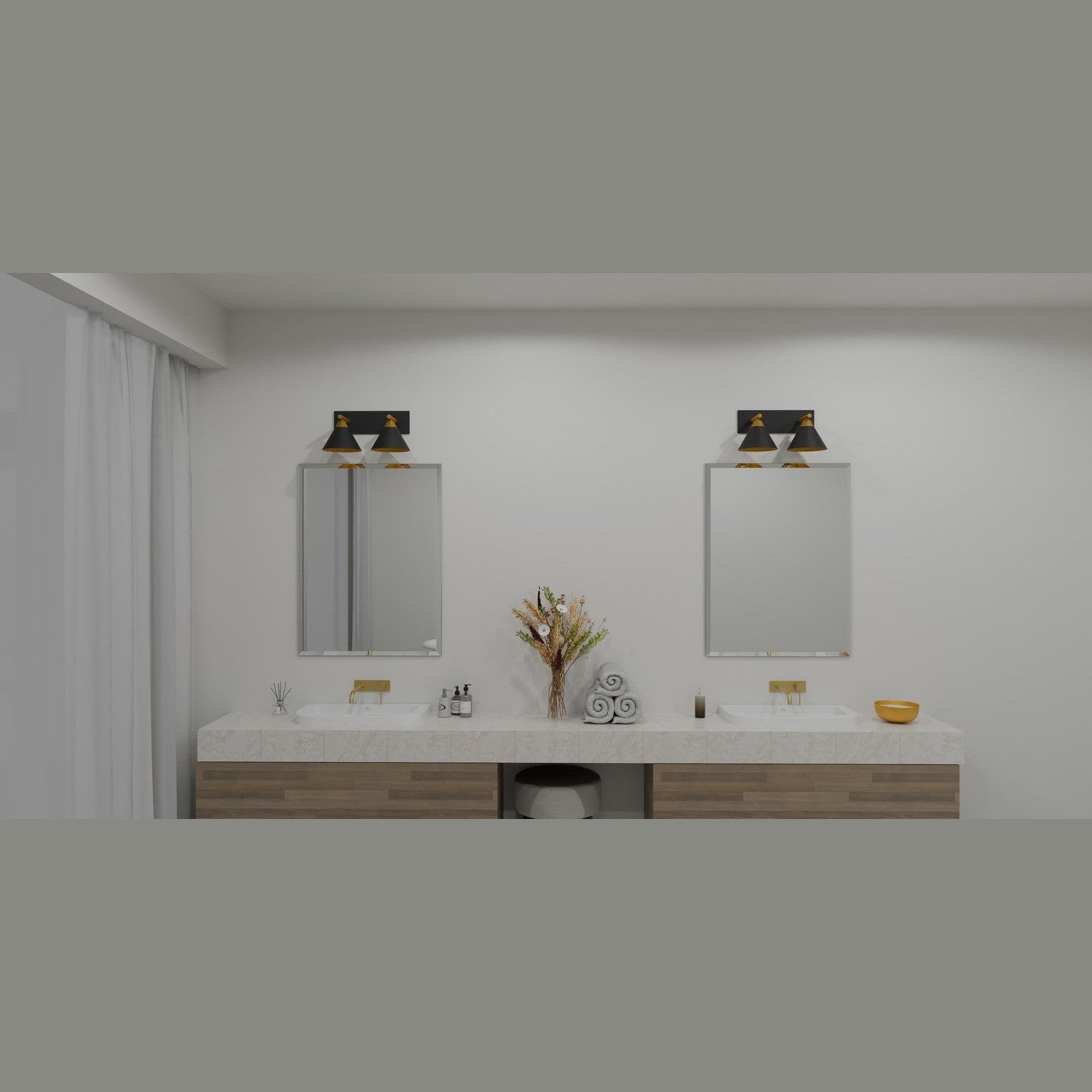 Quoizel - MTO8617MBK - Two Light Bath - Mastro - Matte Black