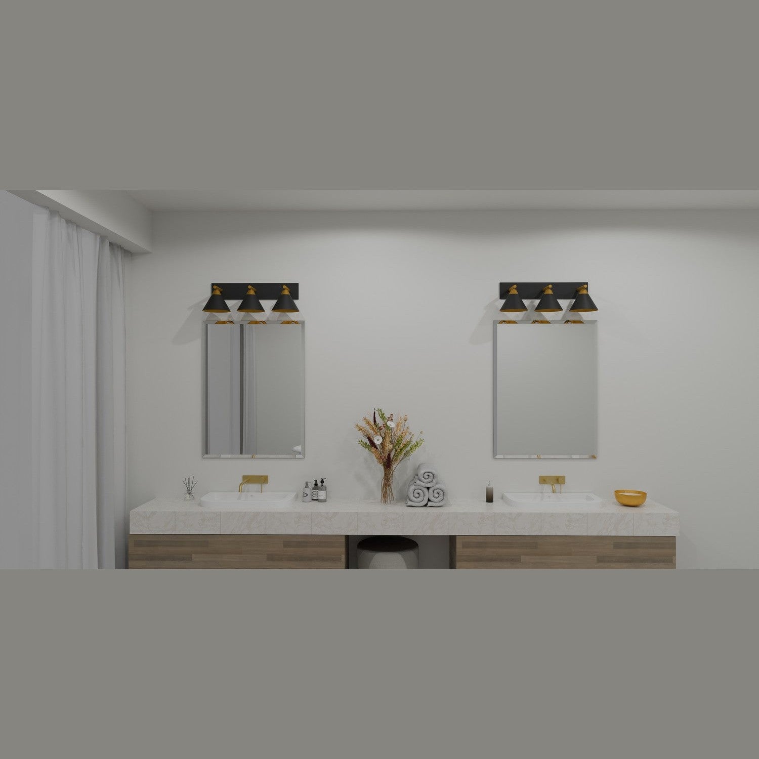 Quoizel - MTO8627MBK - Three Light Bath - Mastro - Matte Black