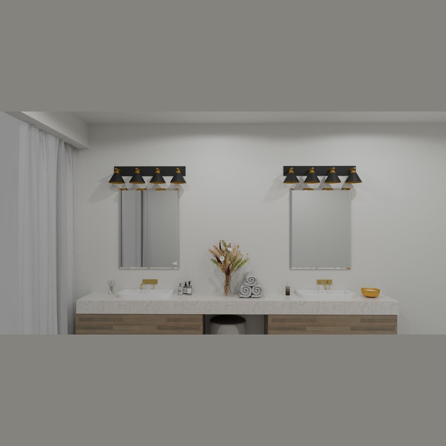 Quoizel - MTO8637MBK - Four Light Bath - Mastro - Matte Black