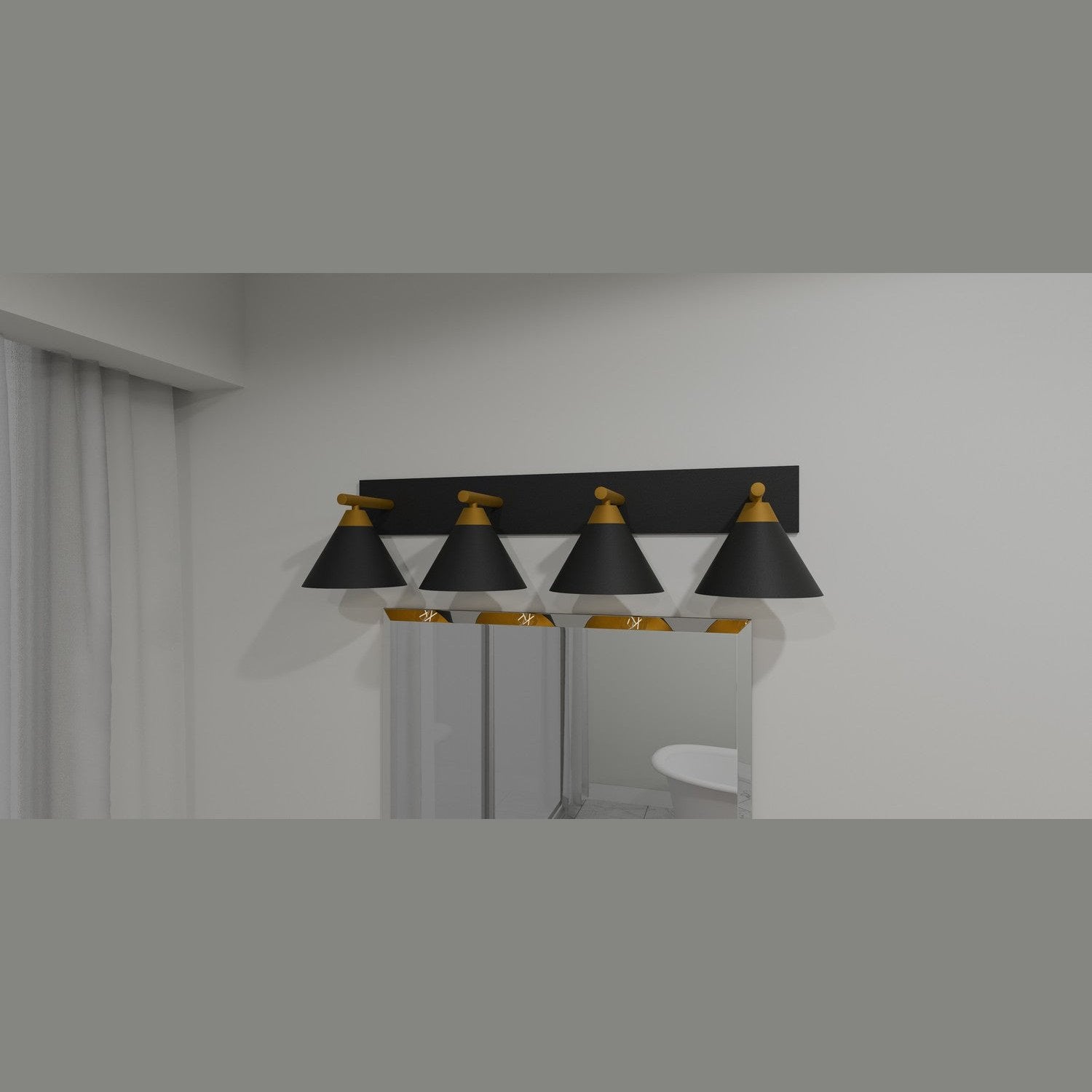 Quoizel - MTO8637MBK - Four Light Bath - Mastro - Matte Black