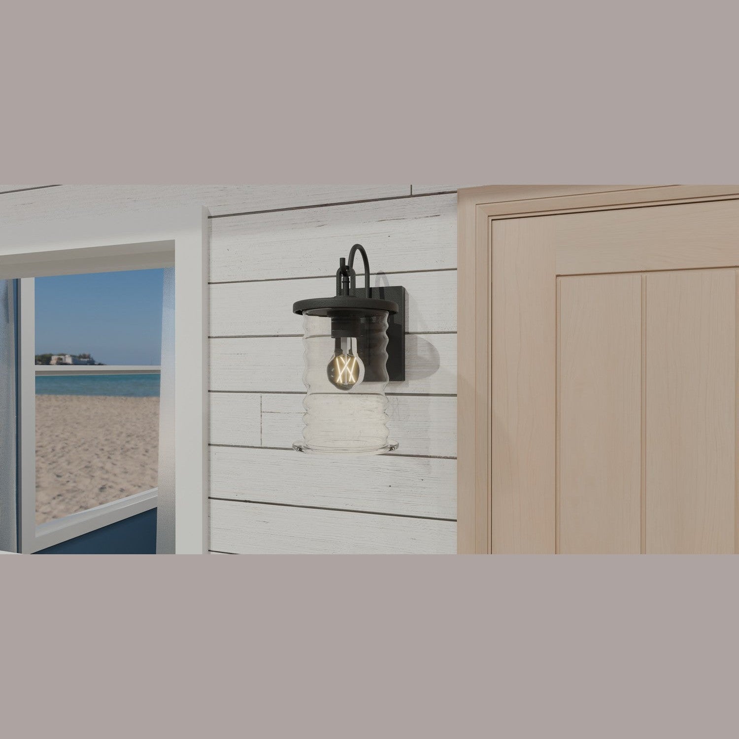 Quoizel - NAD8406MBK - One Light Outdoor Wall Mount - Noland - Matte Black