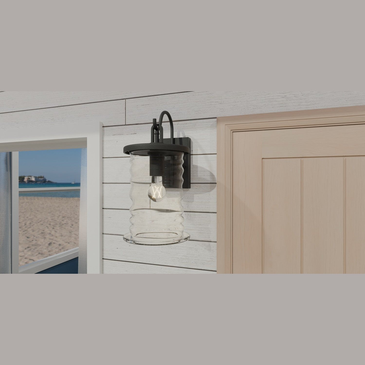 Quoizel - NAD8408MBK - One Light Outdoor Wall Mount - Noland - Matte Black