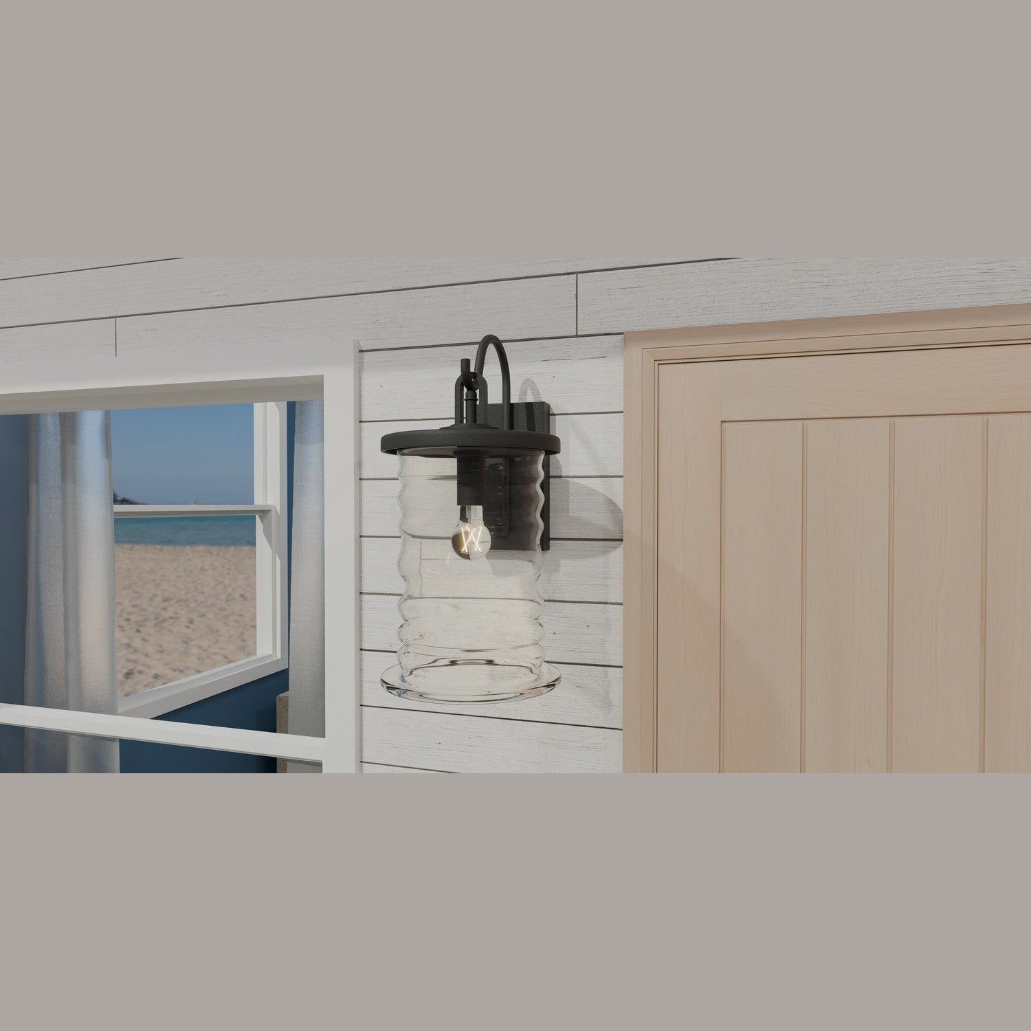Quoizel - NAD8410MBK - One Light Outdoor Wall Mount - Noland - Matte Black