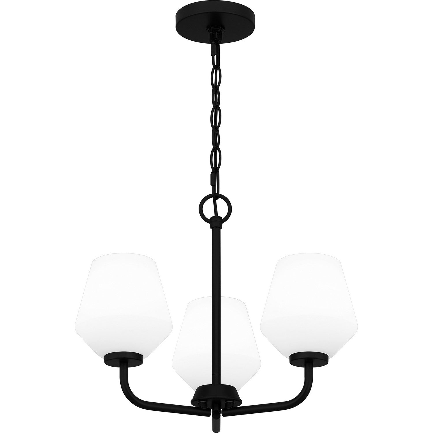 Quoizel - NIE2817MBK - Three Light Pendant - Nielson - Matte Black