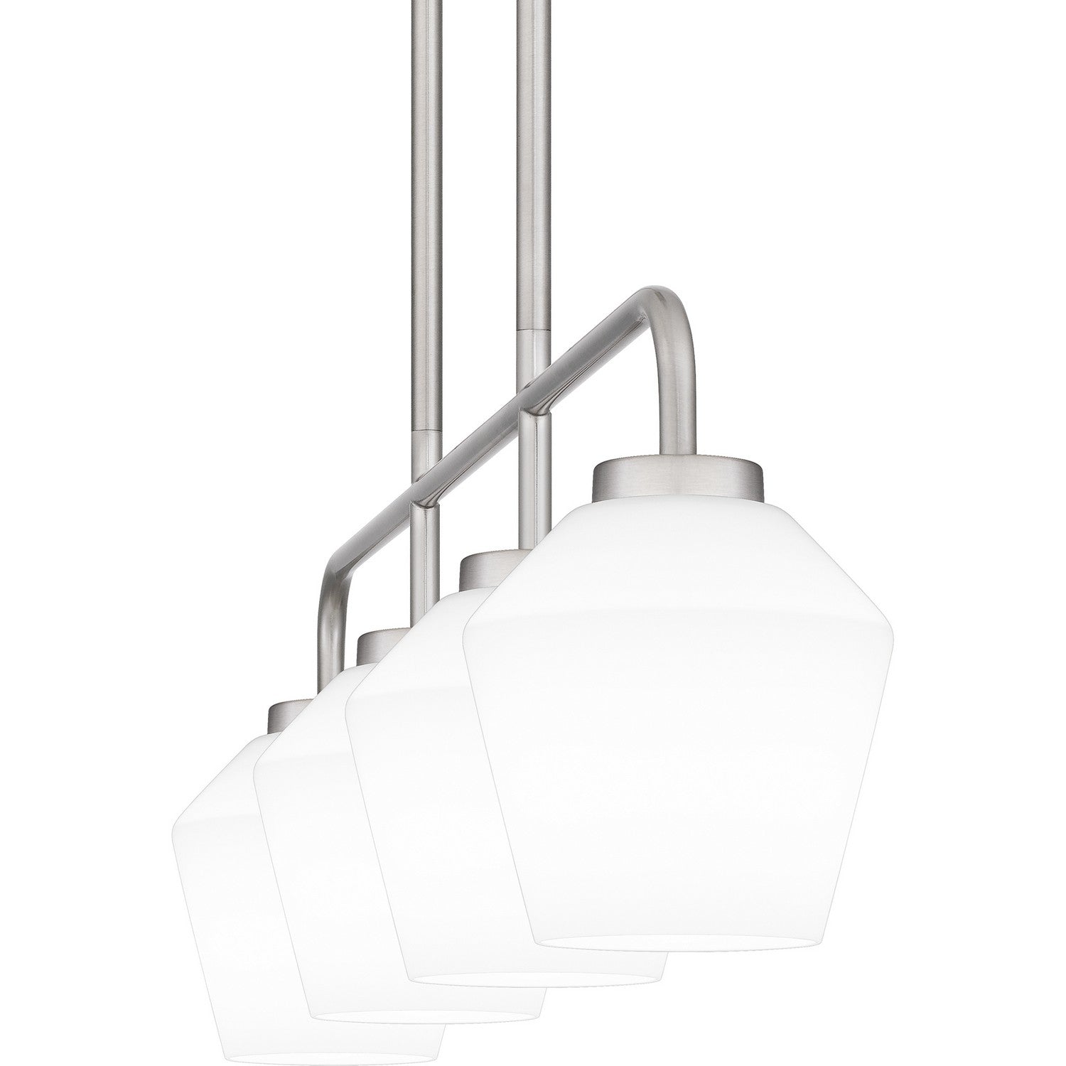 Quoizel - NIE436BN - Four Light Linear Chandelier - Nielson - Brushed Nickel