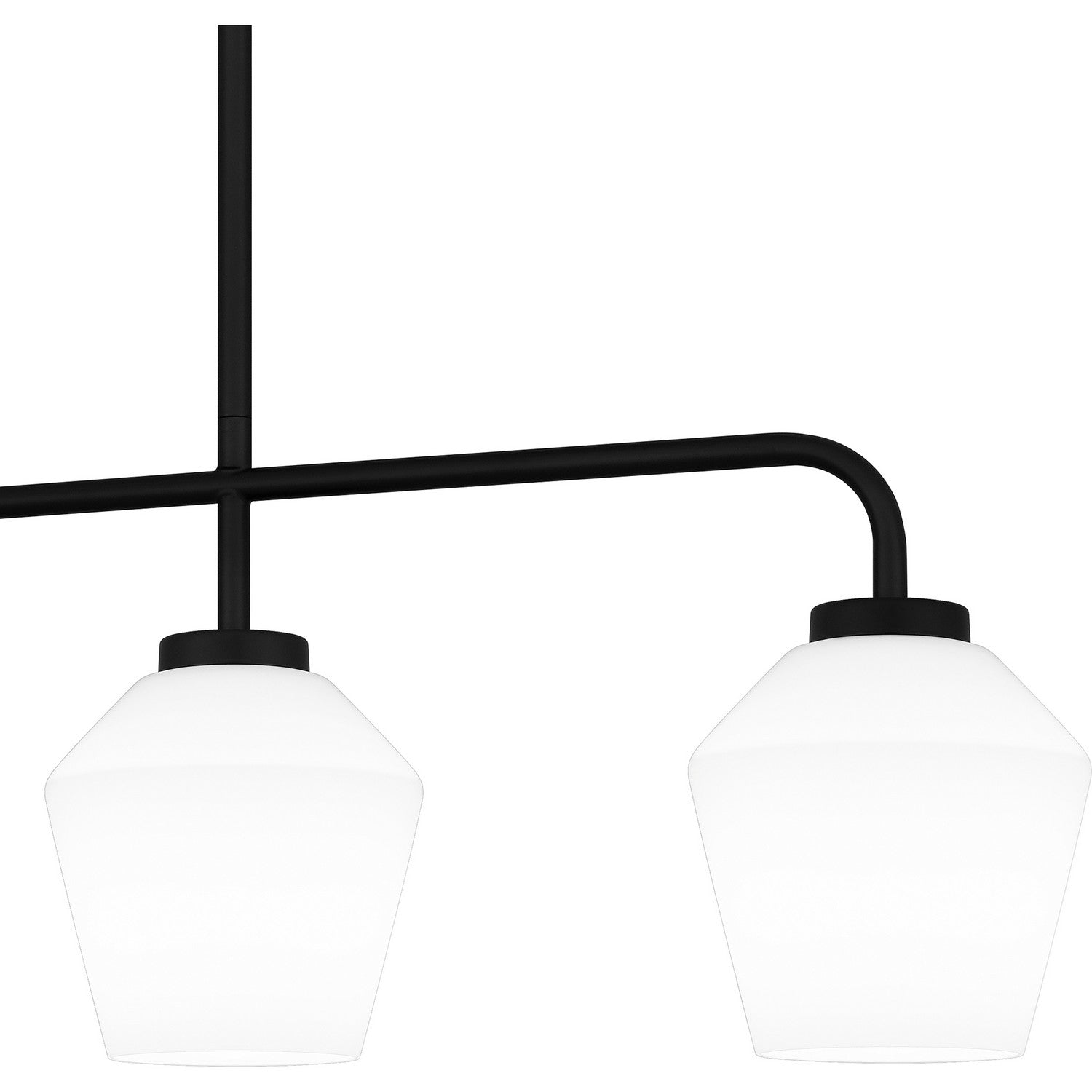 Quoizel - NIE436MBK - Four Light Linear Chandelier - Nielson - Matte Black