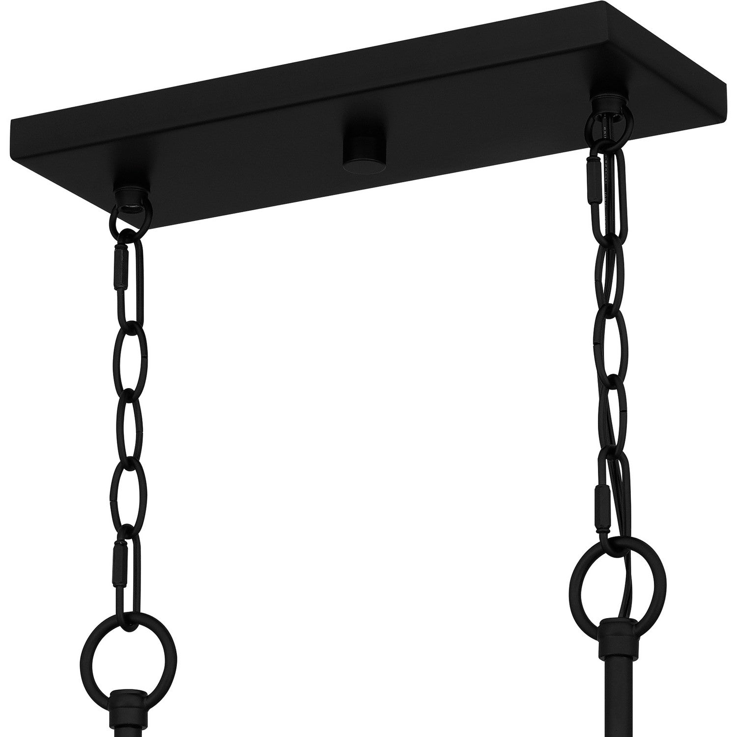 Quoizel - NIE436MBK - Four Light Linear Chandelier - Nielson - Matte Black