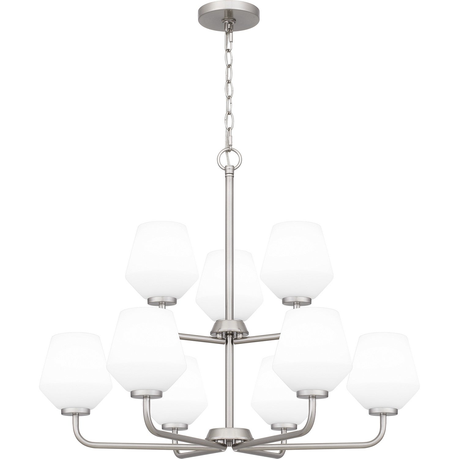 Quoizel - NIE5028BN - Nine Light Chandelier - Nielson - Brushed Nickel